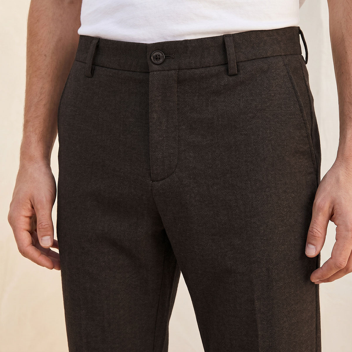 Regular Fit Dobby Formal Trousers-men-clothing-coordsets-image-6