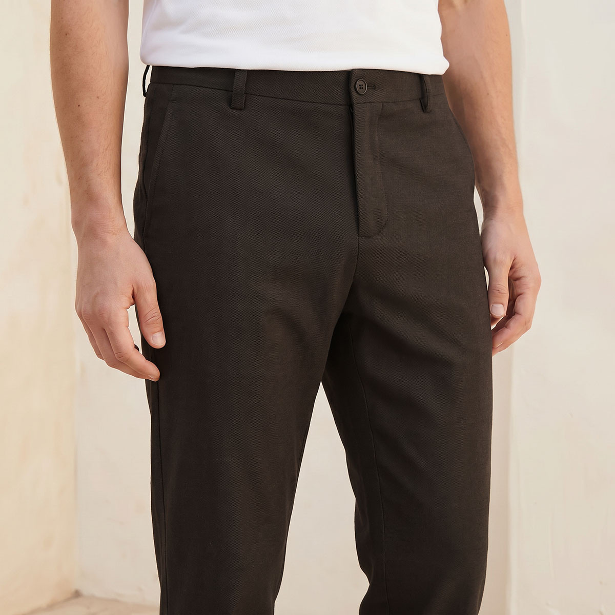 Regular Fit Dobby Formal Trousers-men-clothing-coordsets-image-7