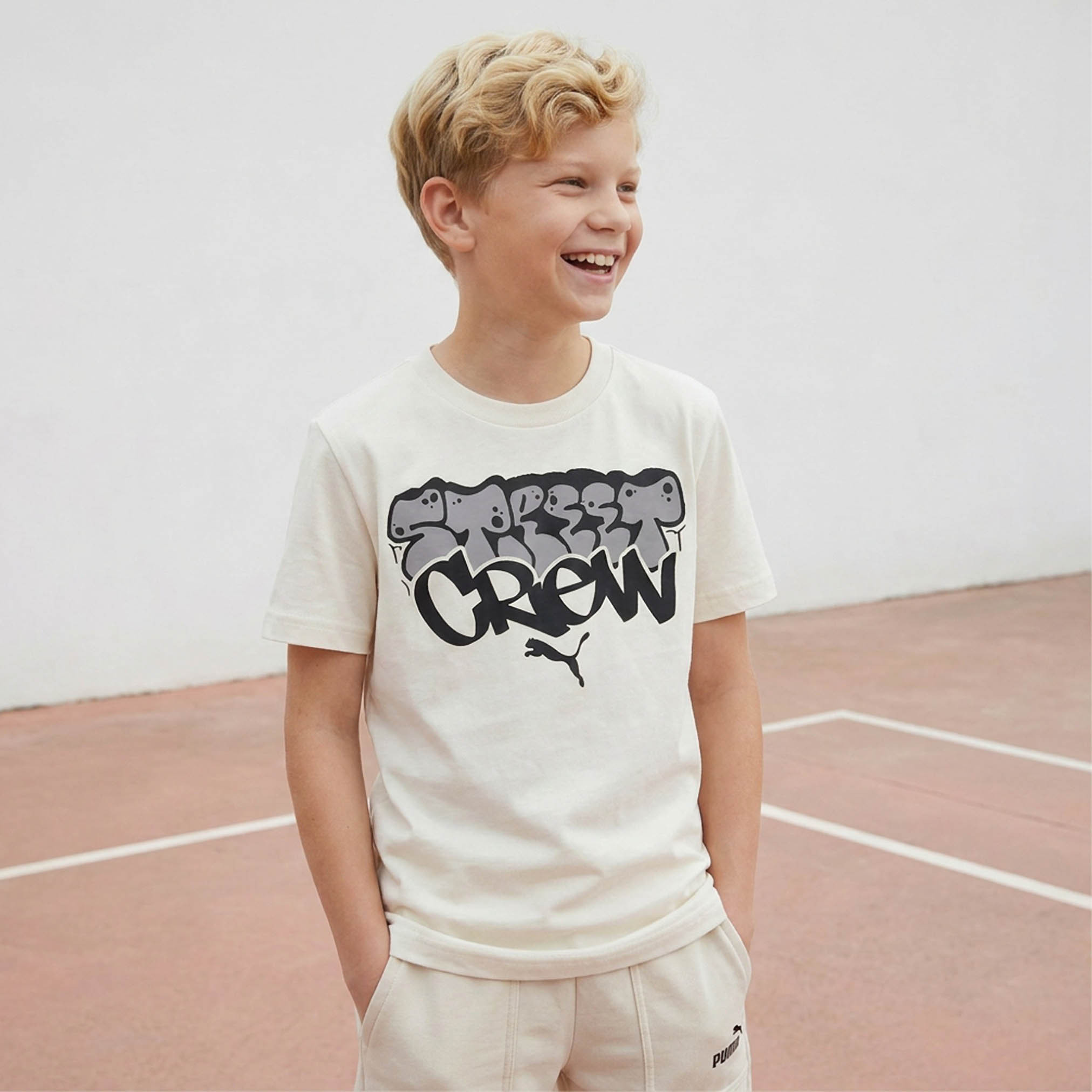 تيشيرت برقبة ضيقة وأكمام قصيرة وطبعات من بوما-sports-boys-clothing-tops-image-1