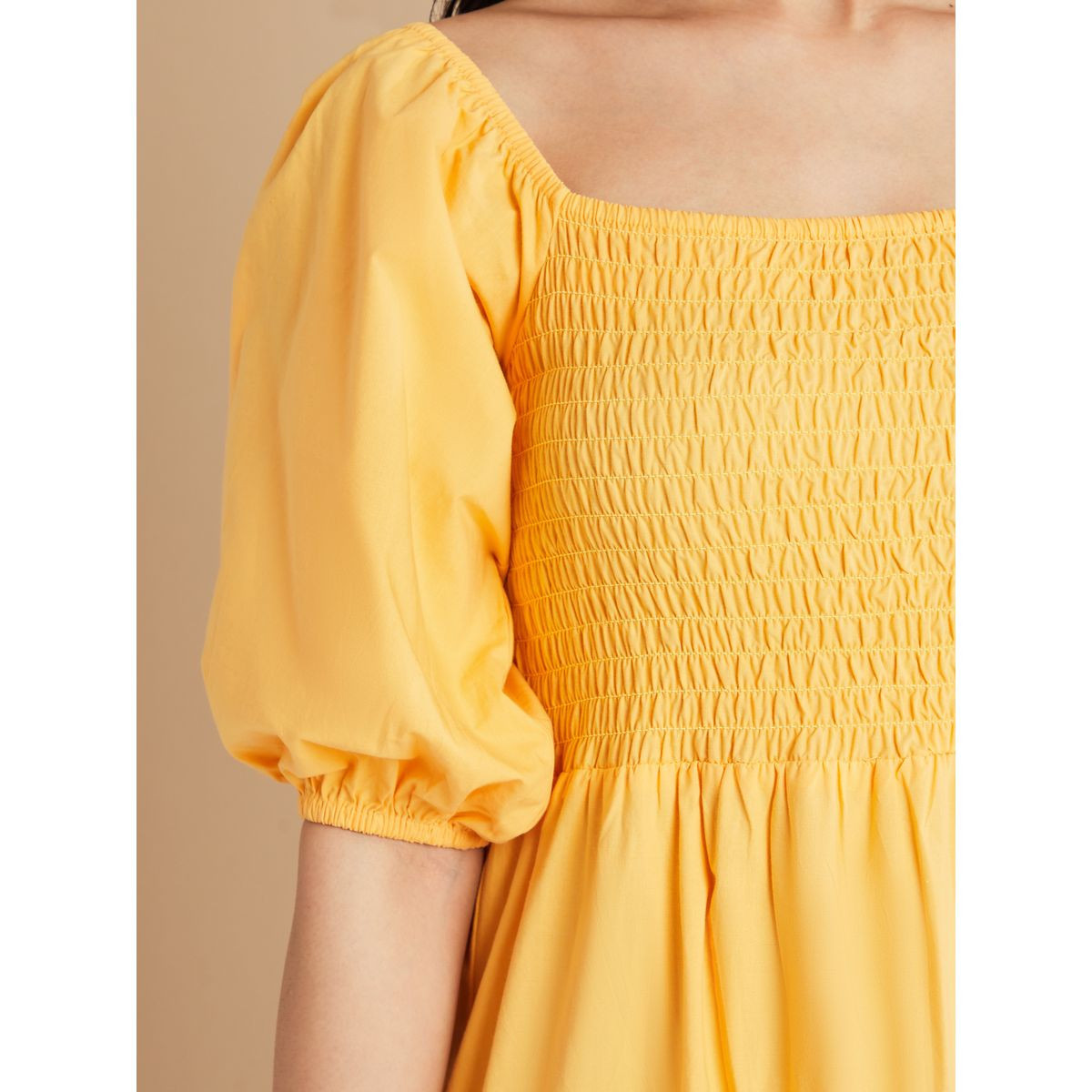 Styli Off Shoulder Volume Sleeves Tiered Midi Dress-women-clothing-dresses-image-3