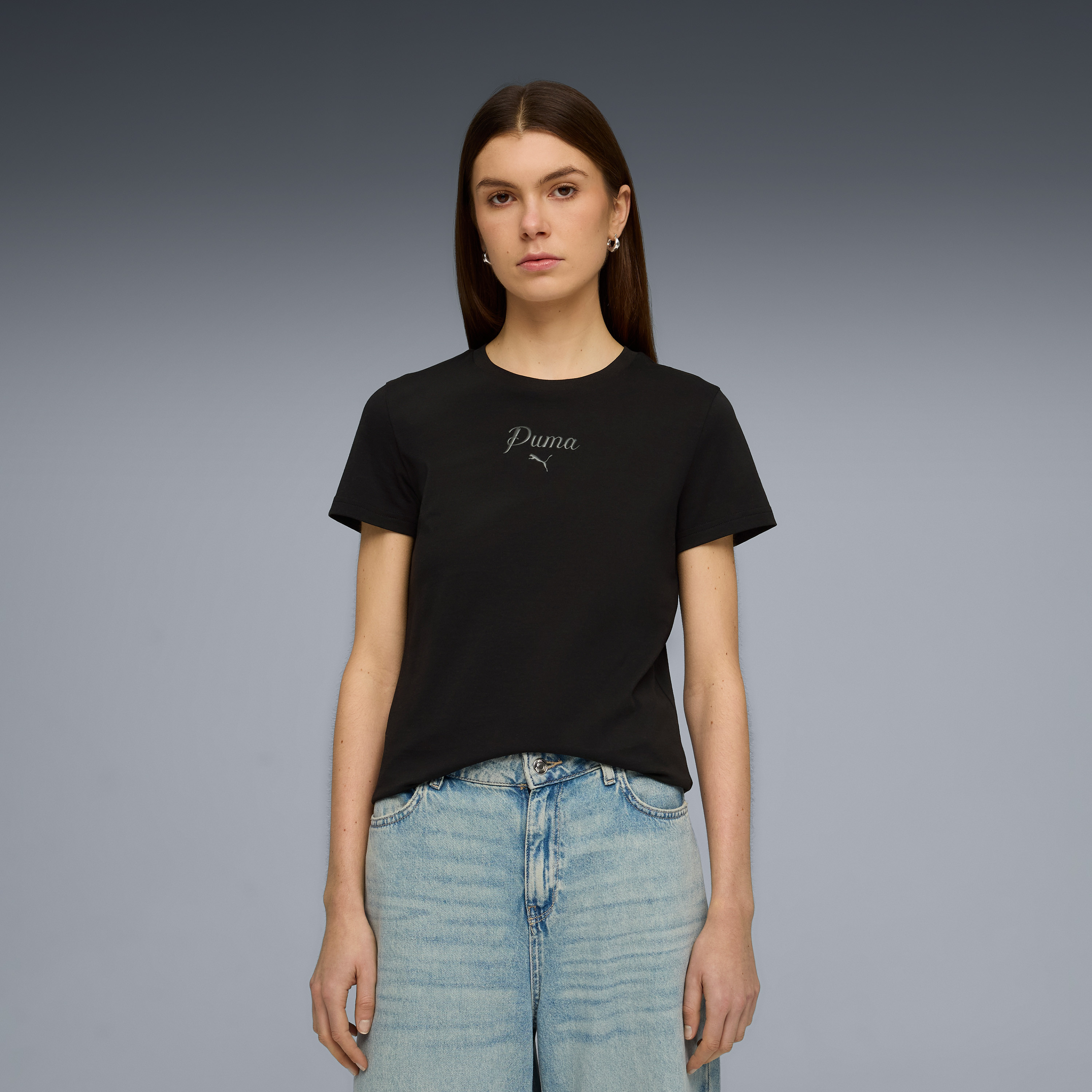 Puma Women's Essentials SCRIPT Crew Neck Tee-sports-women-clothing-tshirtsandvests-image-1