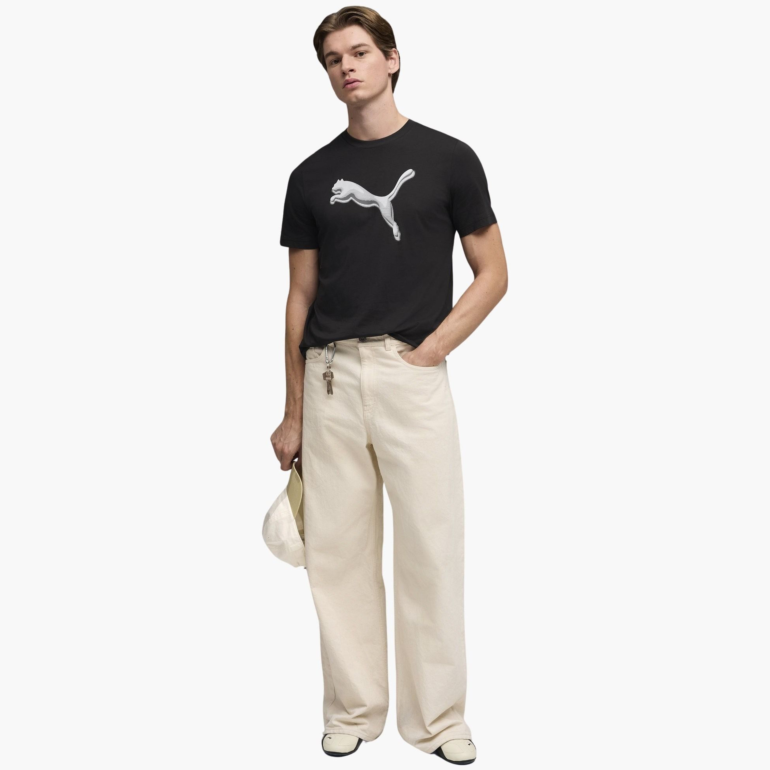 Puma Men GRAPHIC Cat Logo Short Sleeves Tee-men-clothing-sportswearandactivewear-tshirtsandpolos-image-2