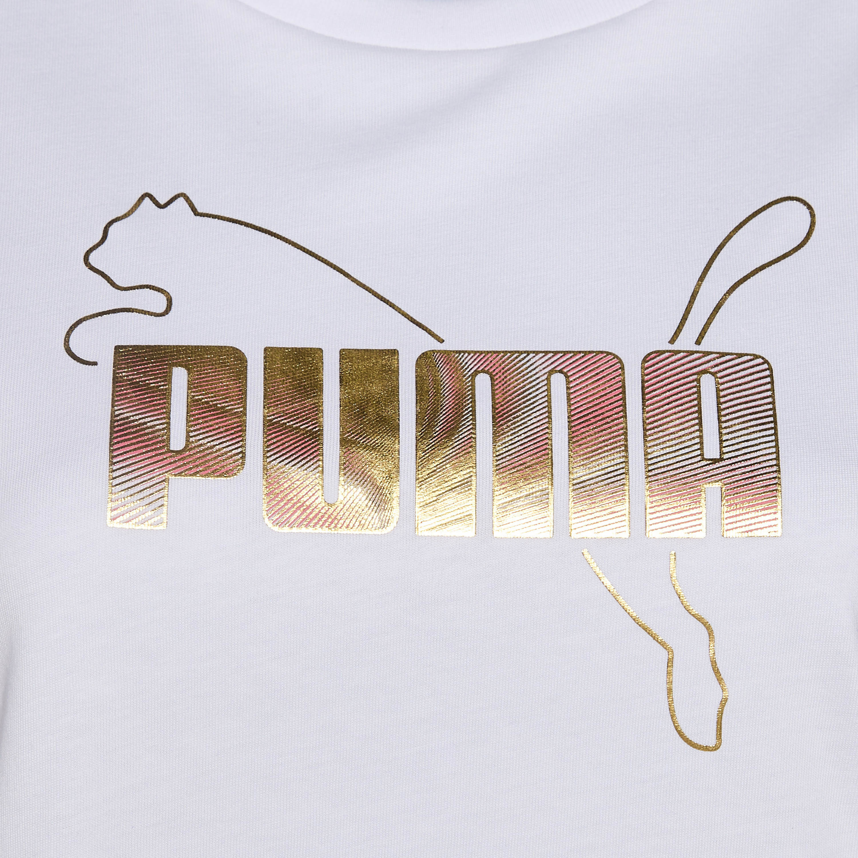 بوما - تيشيرت نسائي يومي بأكمام قصيرة معدنية وشعار-women-clothing-tshirts-image-7