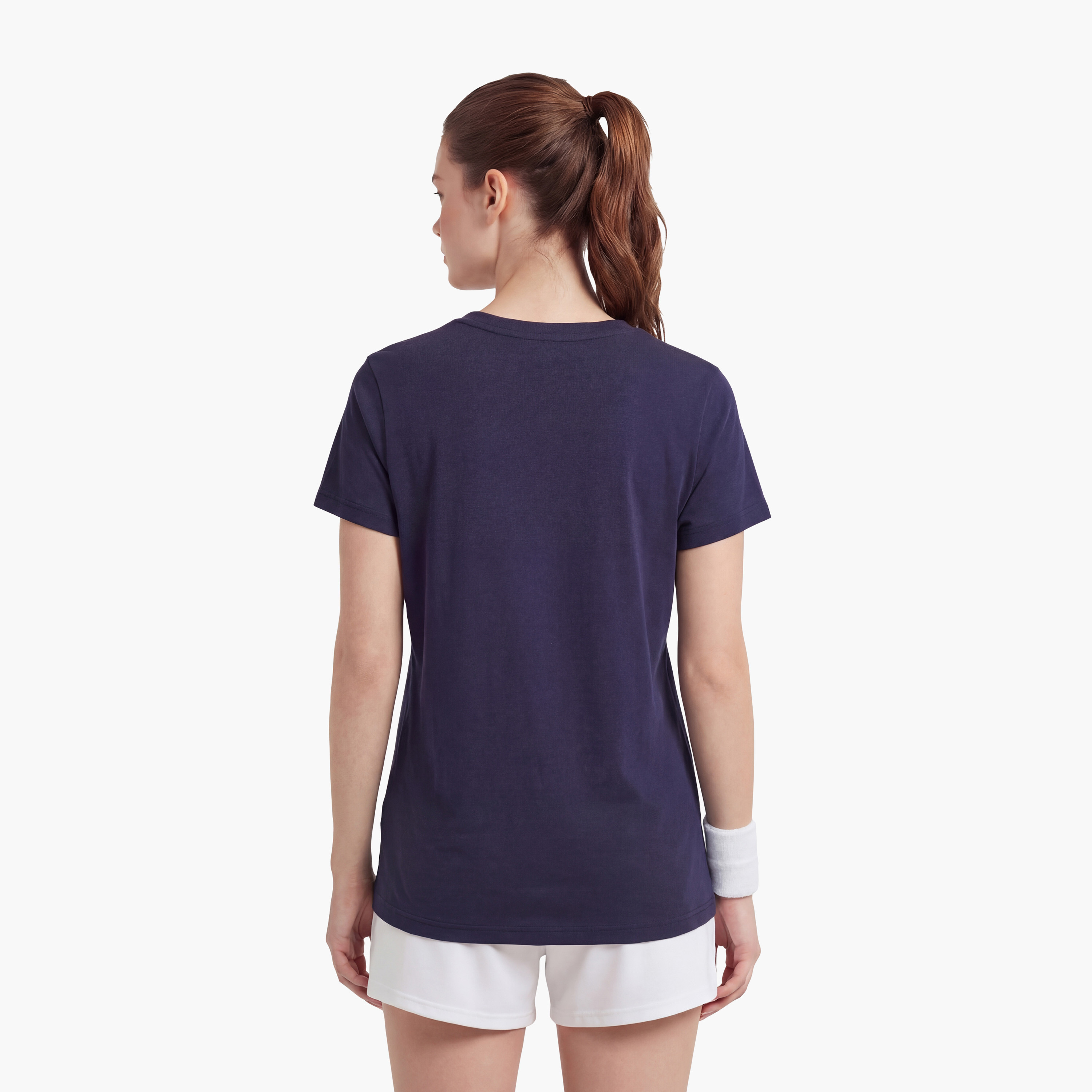 بوما - تيشيرت نسائي يومي بأكمام قصيرة معدنية وشعار-women-clothing-tshirts-image-13