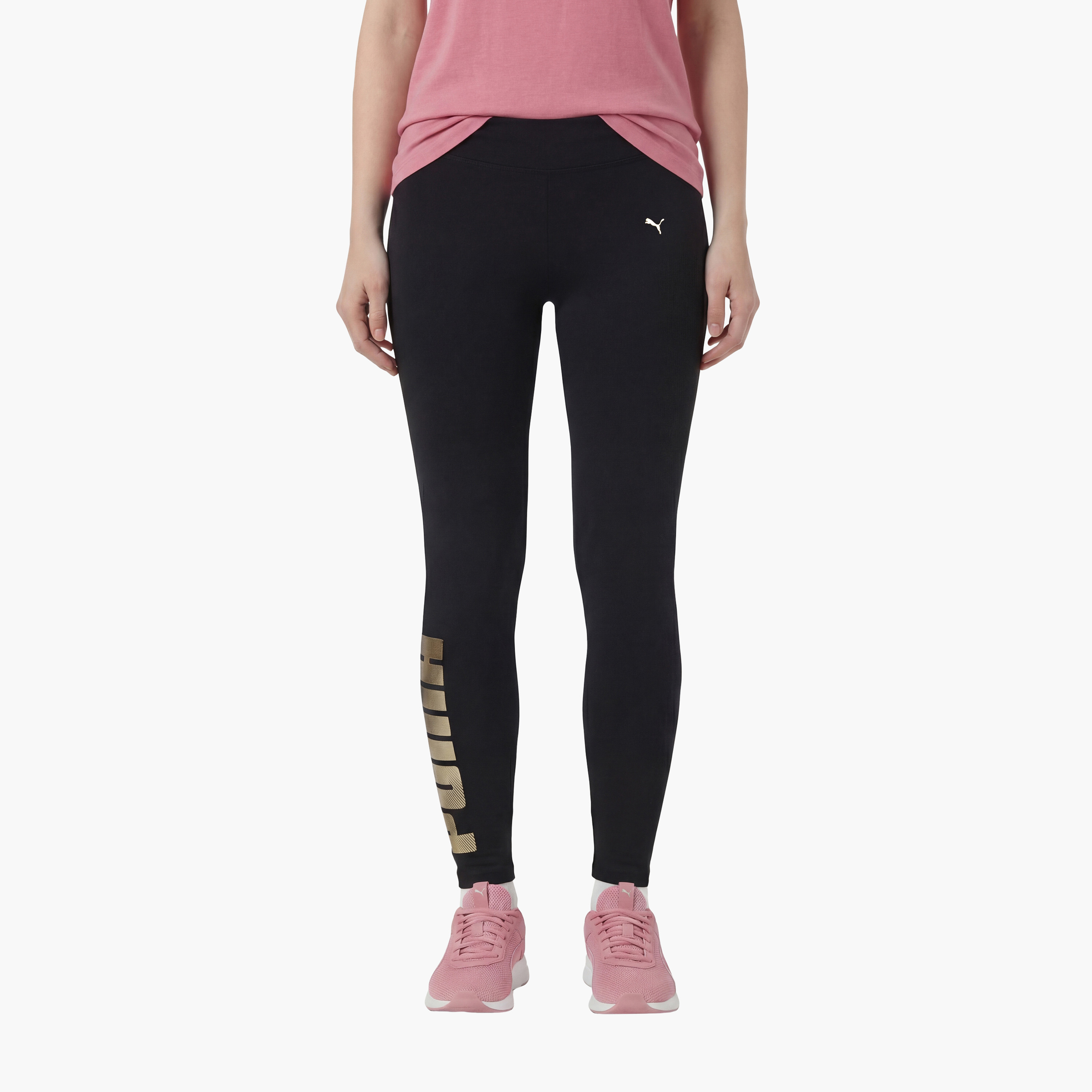 بوما - فيزون/ليقنز للنساء وشعار معدني-women-clothing-bottoms-leggings-image-1