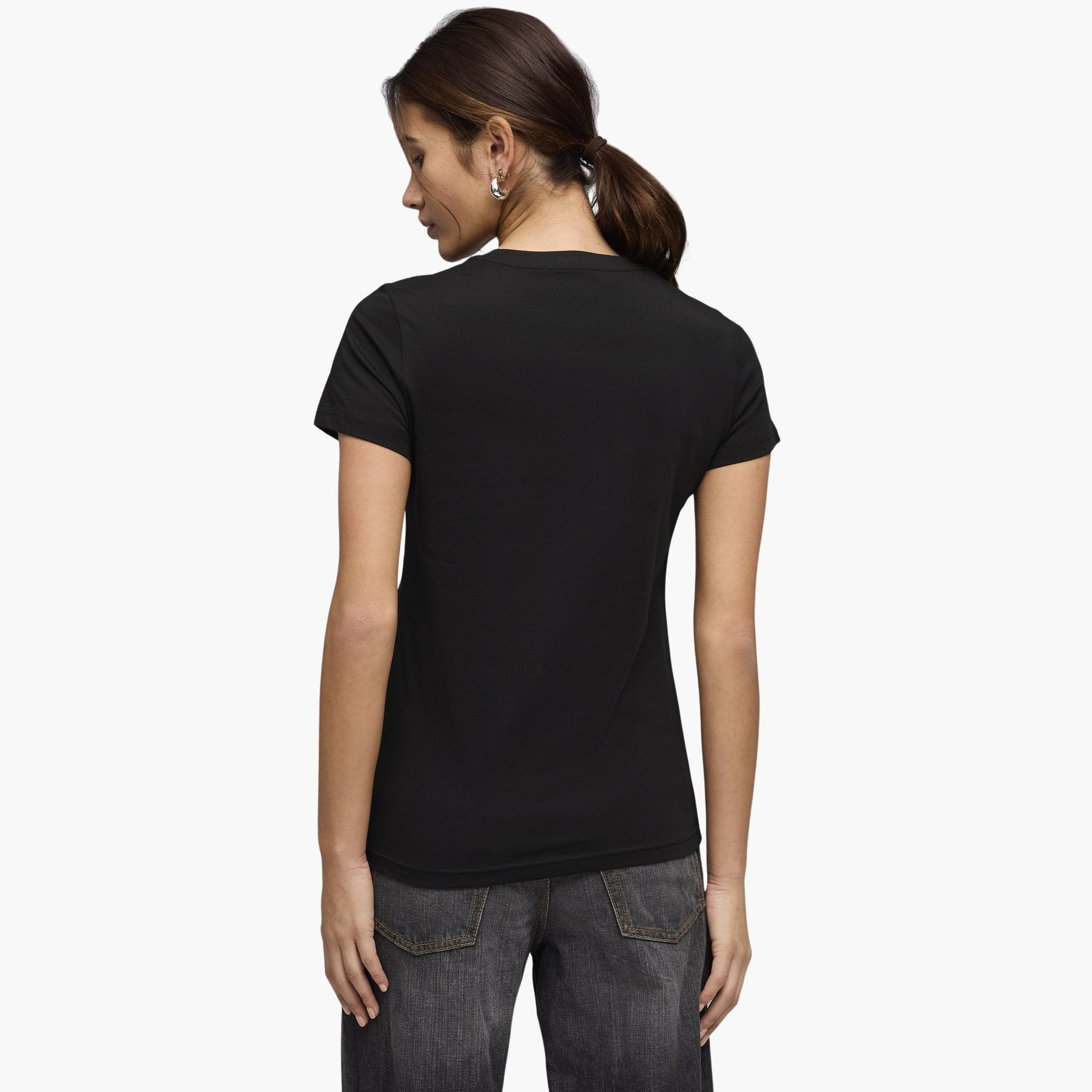 بوما - تيشيرت نسائي بأكمام قصيرة رسومات قطط مزهرة غرافيكية-women-clothing-tshirts-image-3