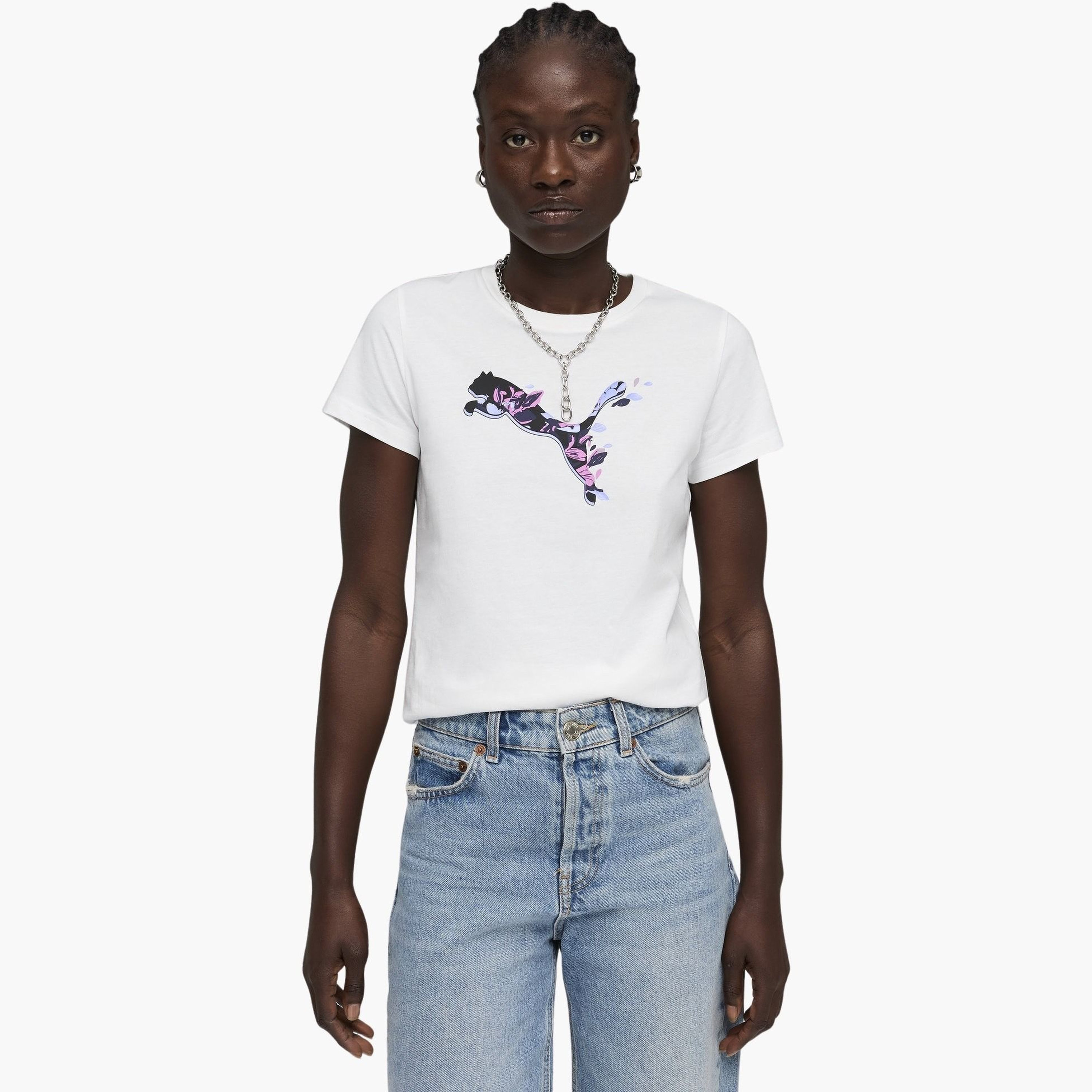 Puma Women GRAPHICS Floral Cat Short Sleeves Tee-women-clothing-tshirts-image-6