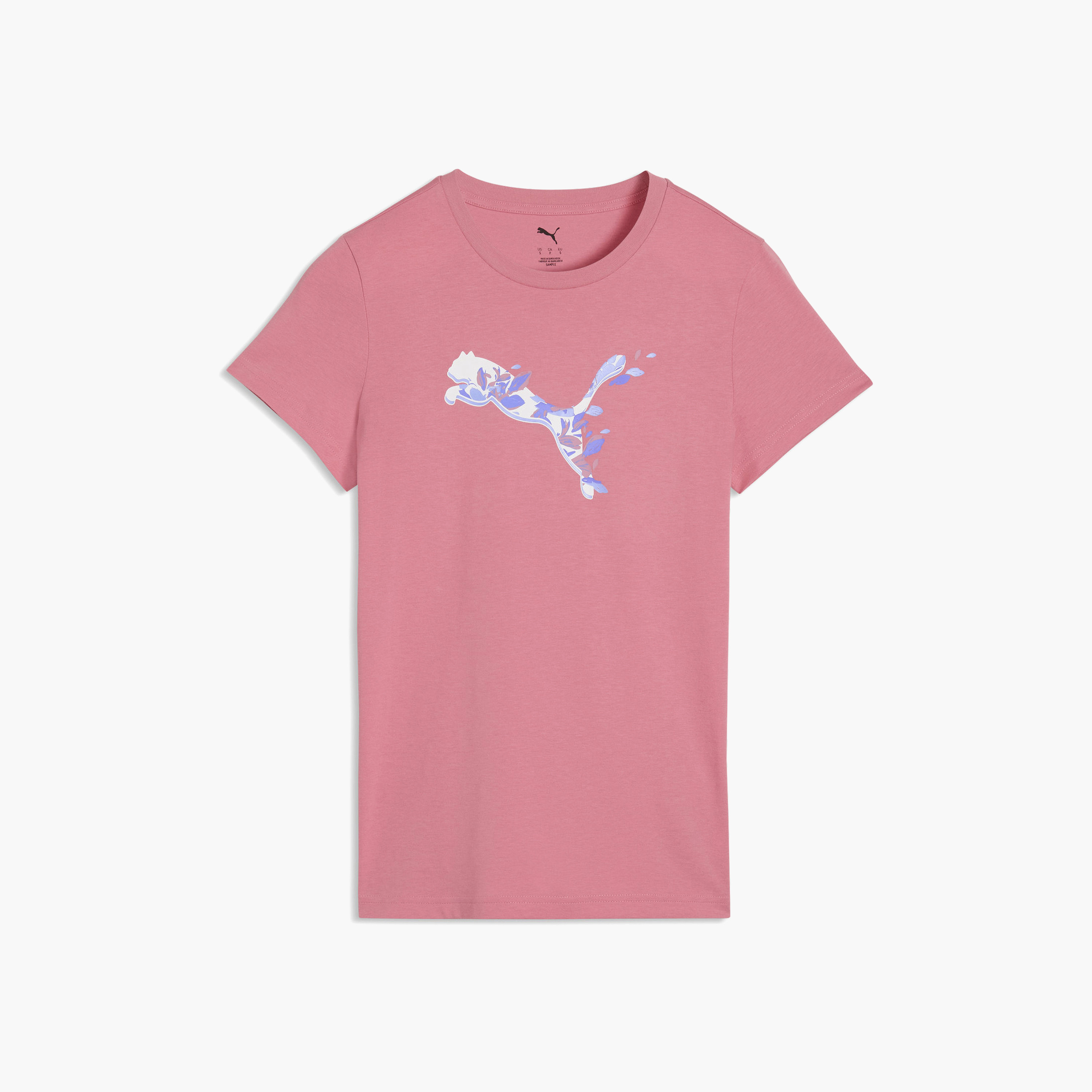 بوما - تيشيرت نسائي بأكمام قصيرة رسومات قطط مزهرة غرافيكية-women-clothing-tshirts-image-14