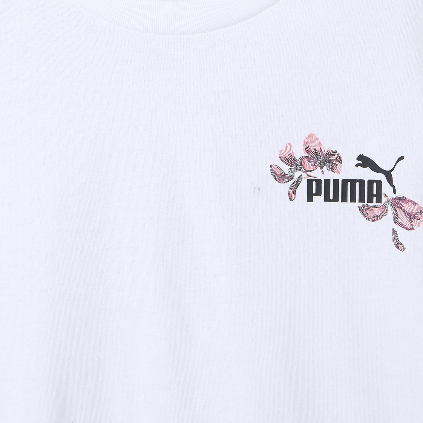 Puma Crew Neck Short Sleeves T-shirt with Logo Print-girls-clothing-tshirts-image-4
