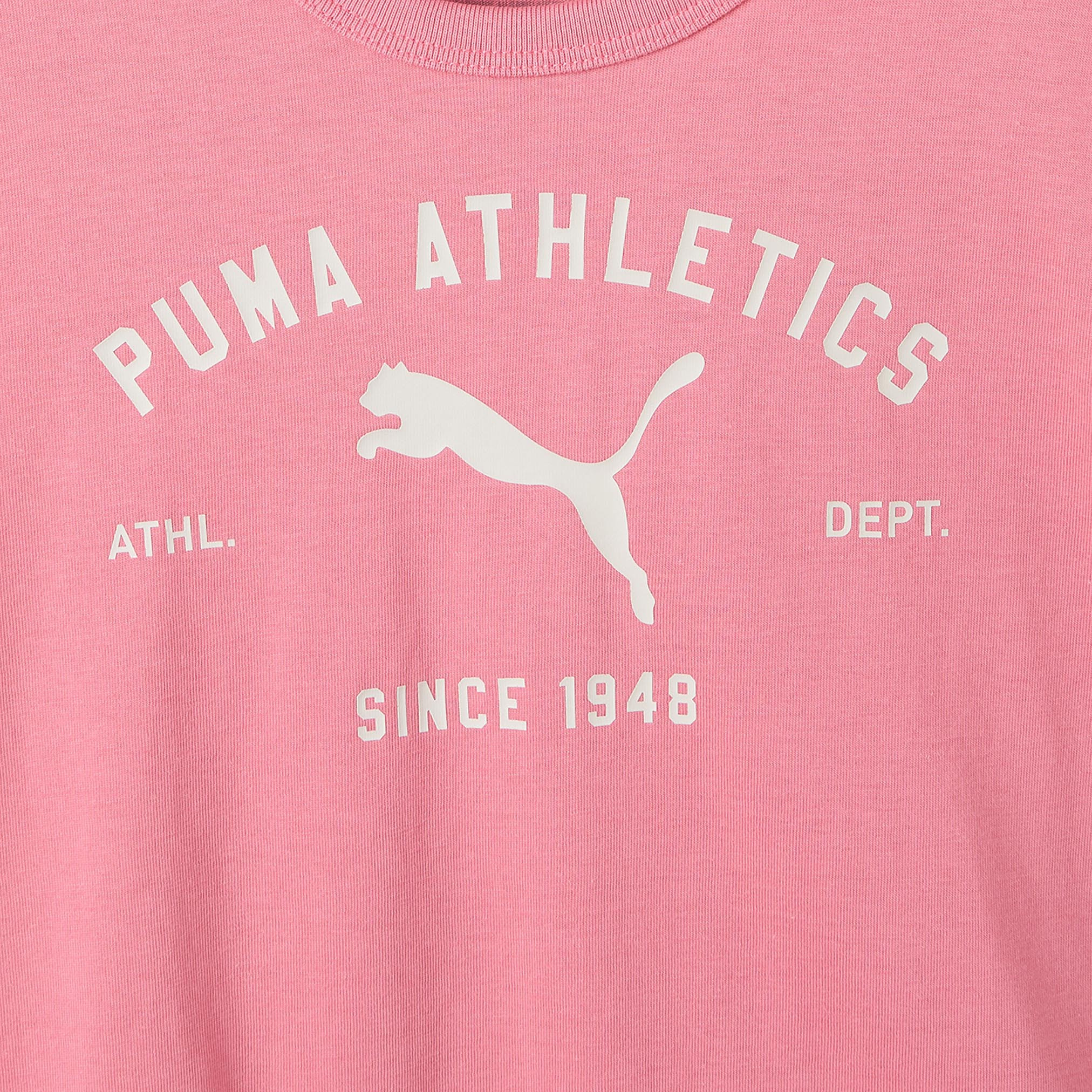 Puma Crew Neck Short Sleeves T-shirt with Logo Print-girls-clothing-tshirts-image-4