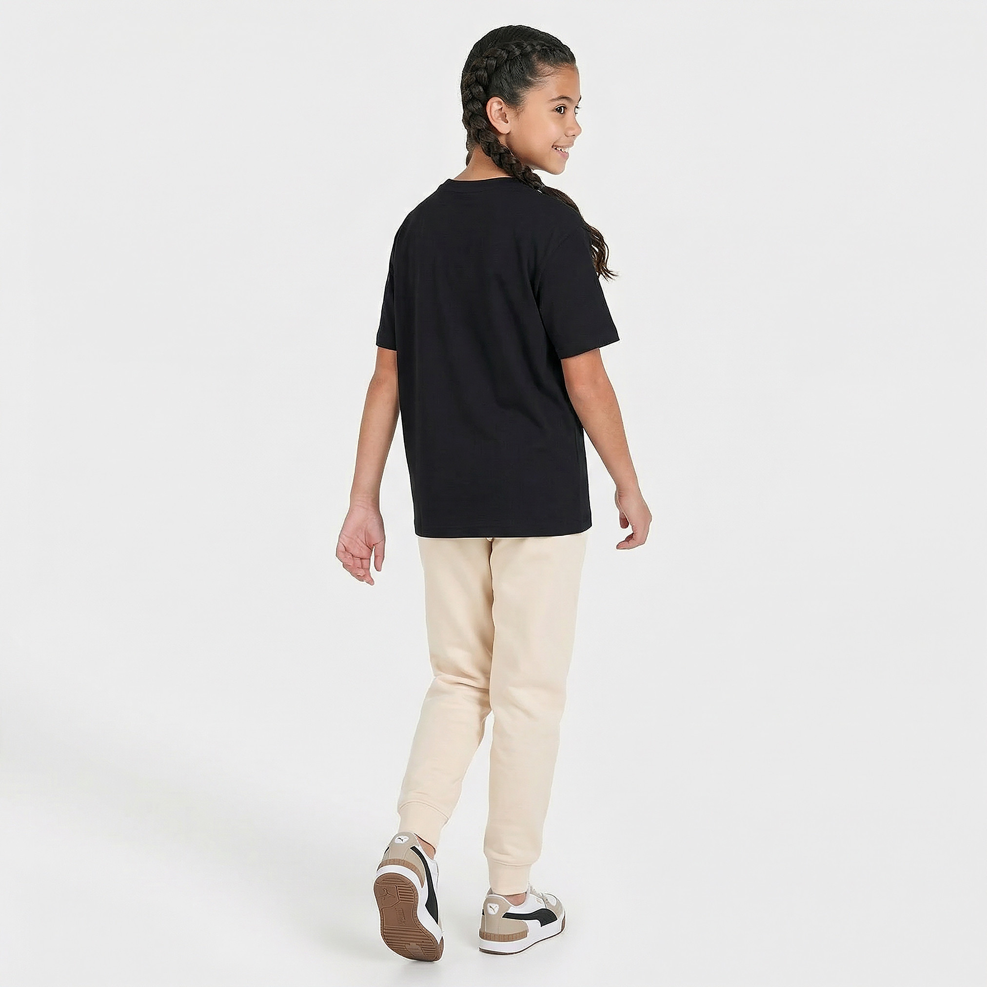 Puma Crew Neck Short Sleeves T-shirt with Logo Print-girls-clothing-tshirts-image-3