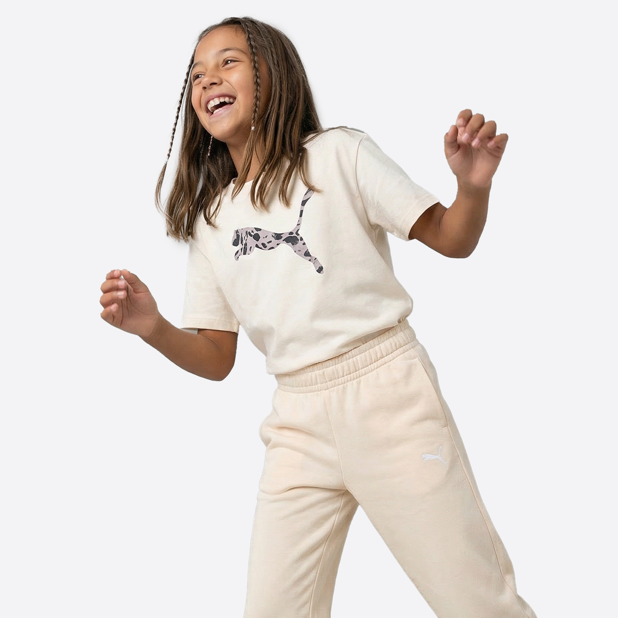Puma Crew Neck Short Sleeves T-shirt with Logo Print-girls-clothing-tshirts-image-5