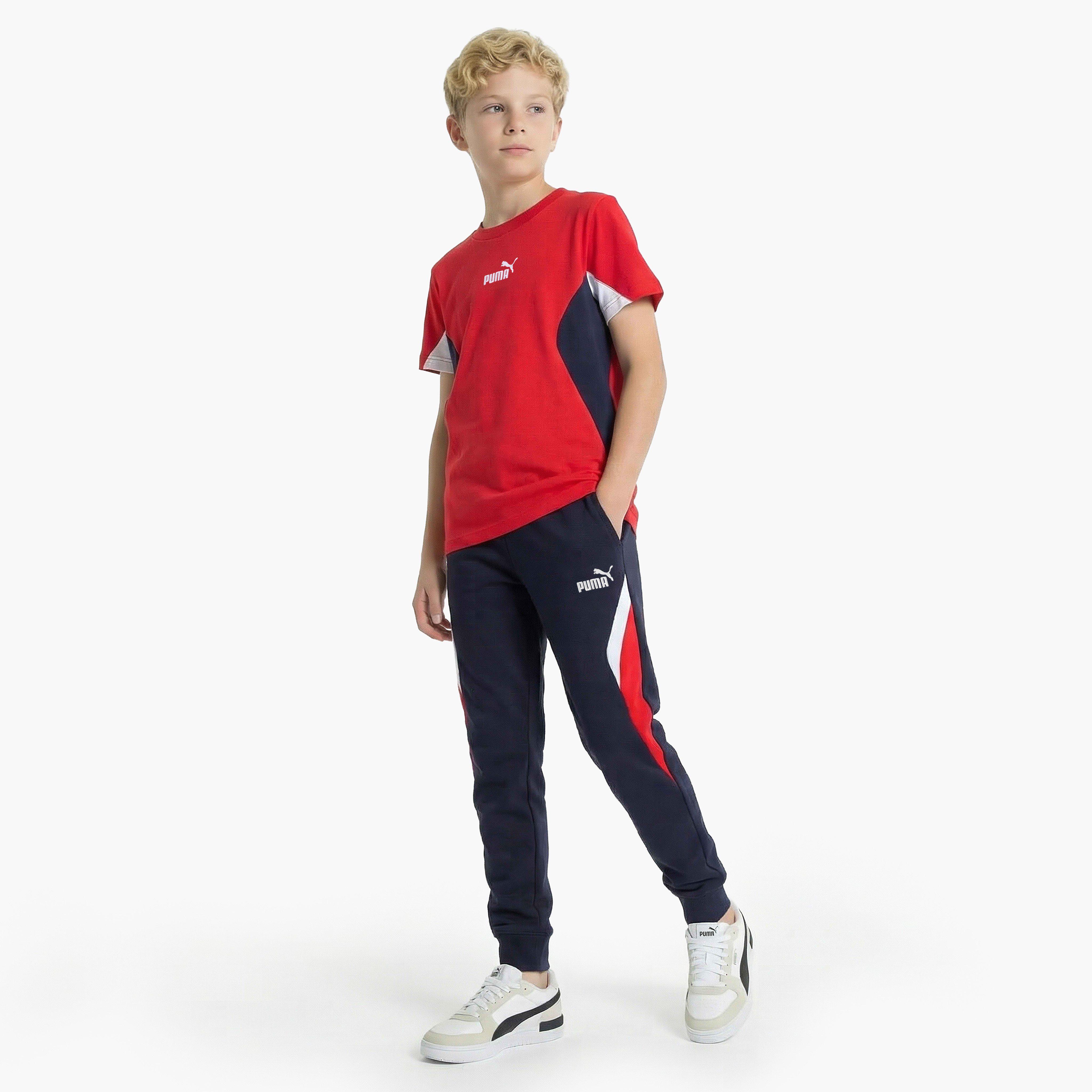 PUMA Elasticated Waist Joggers with Pockets-boys-clothing-bottoms-joggersandtrackpants-image-5