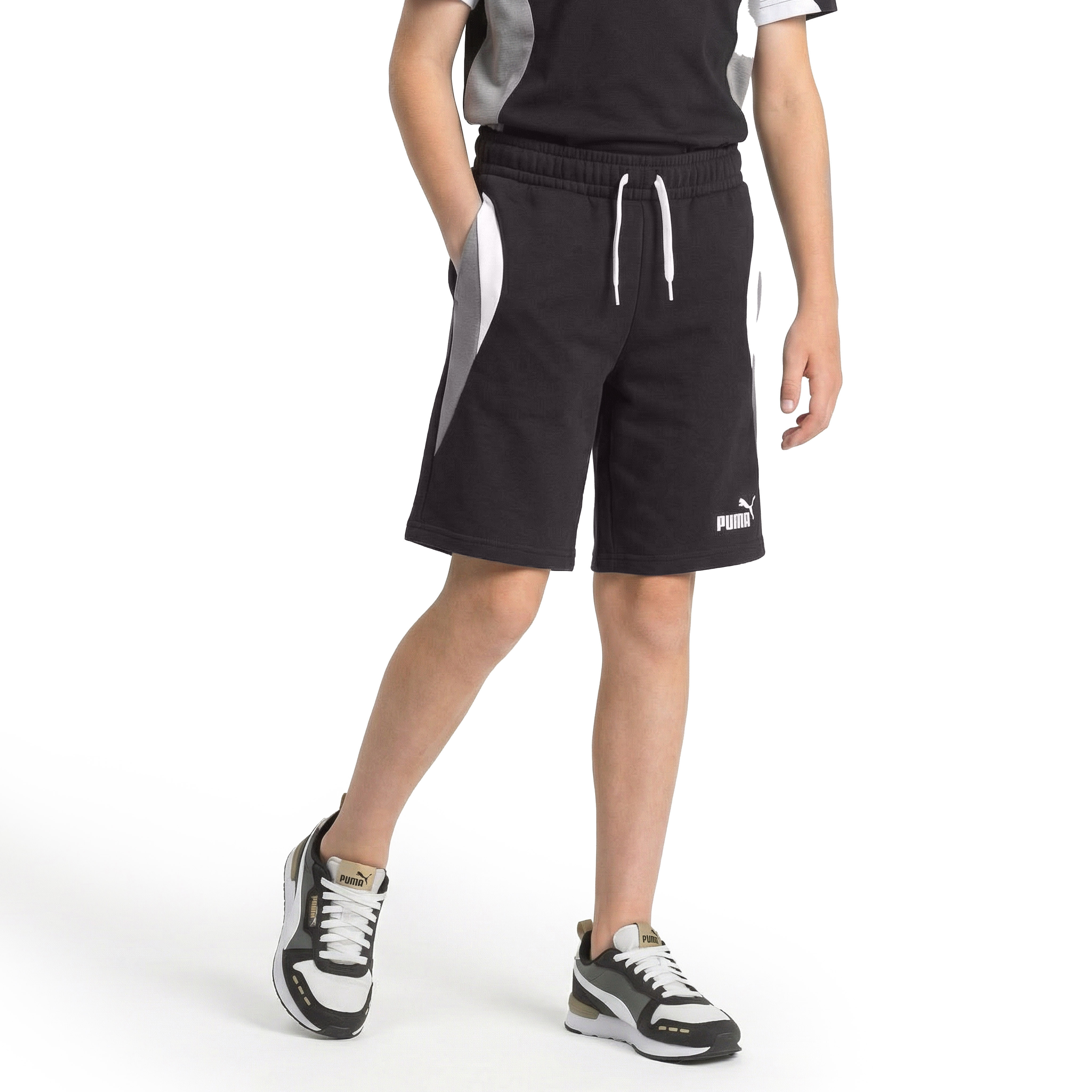 شورت بطبعات الشعار وخصر برباط من بوما-sports-boys-clothing-bottoms-shorts-image-5