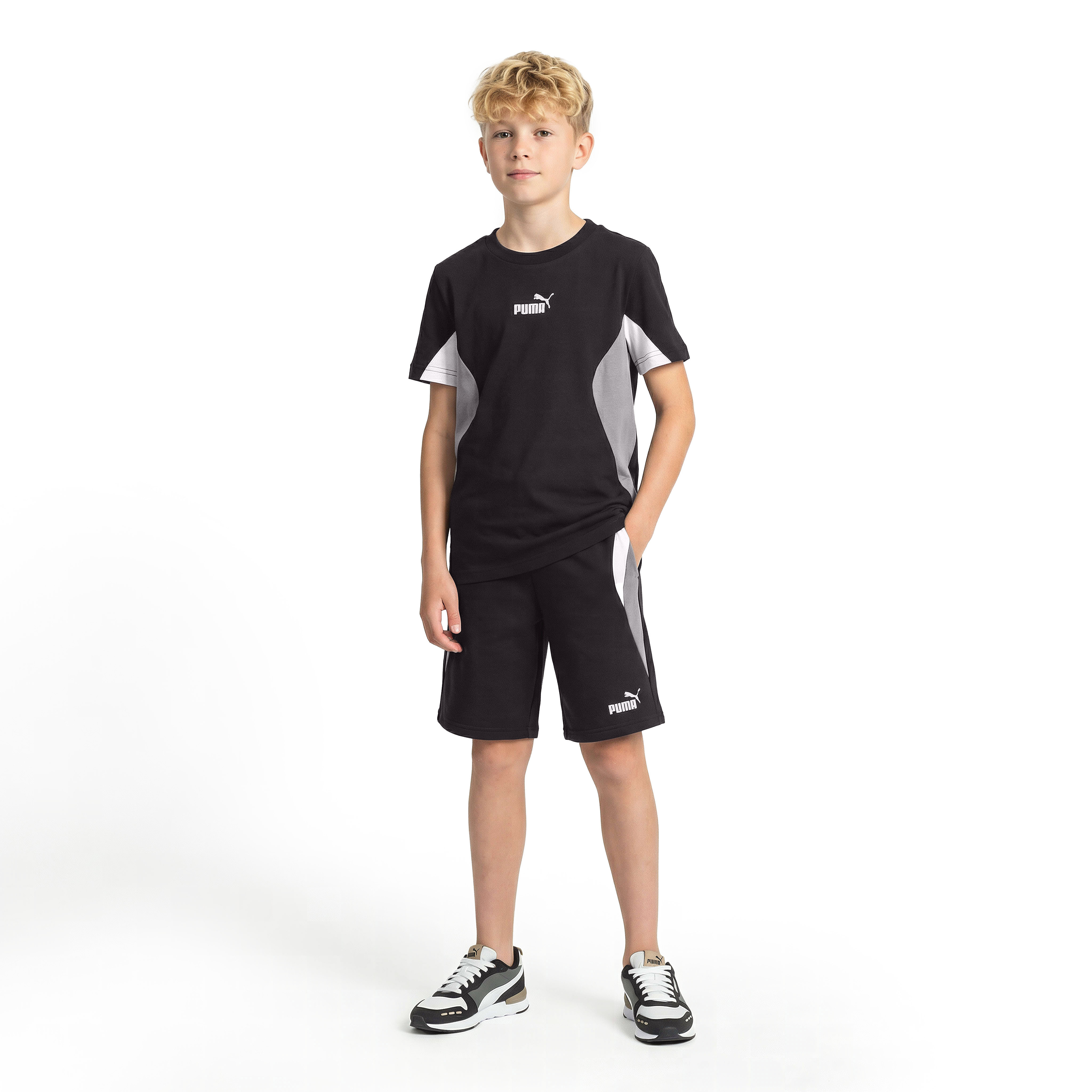 شورت بطبعات الشعار وخصر برباط من بوما-sports-boys-clothing-bottoms-shorts-image-4