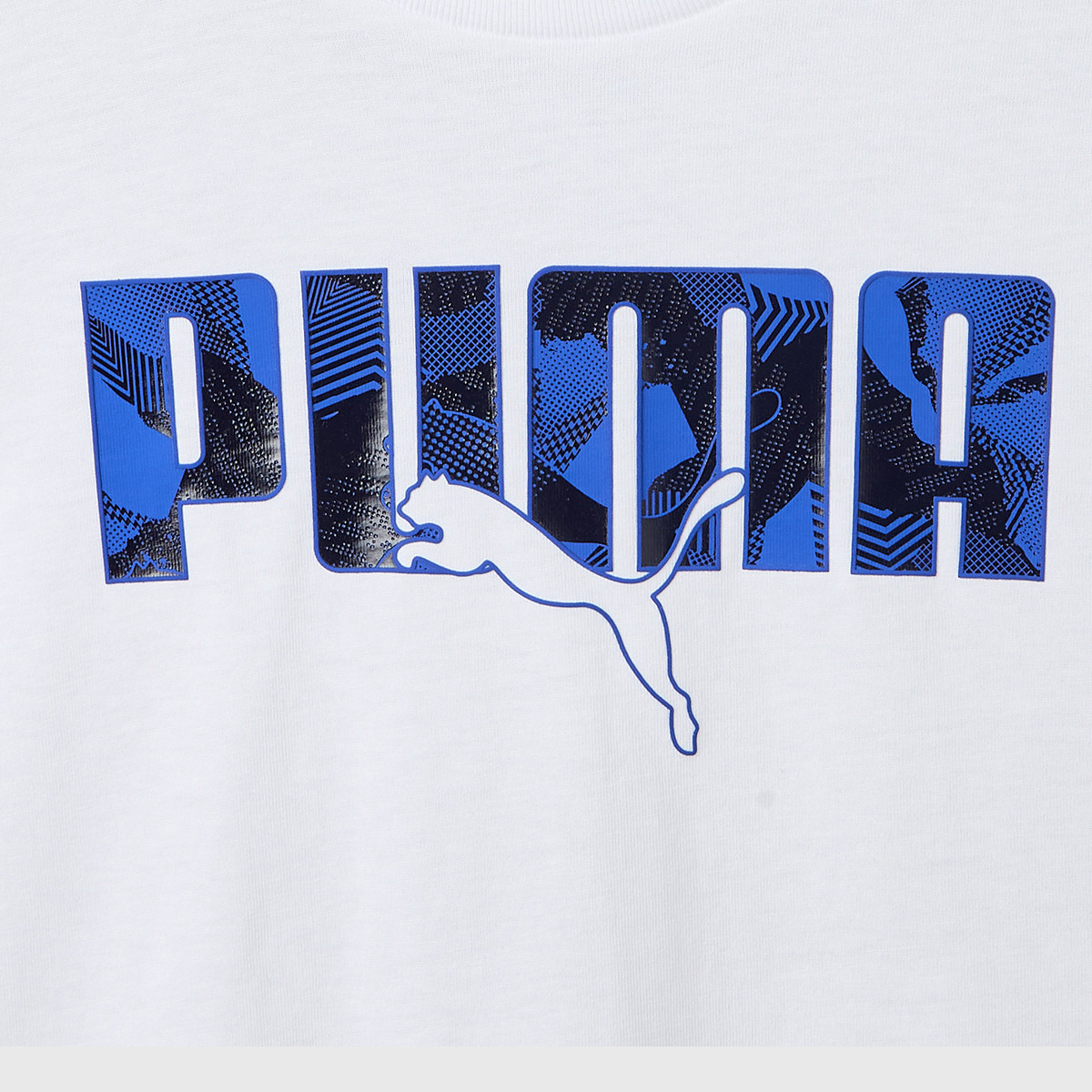 PUMA Crew Neck Short Sleeve T-shirt with Logo Print-boys-clothing-sportswear-tops-image-4