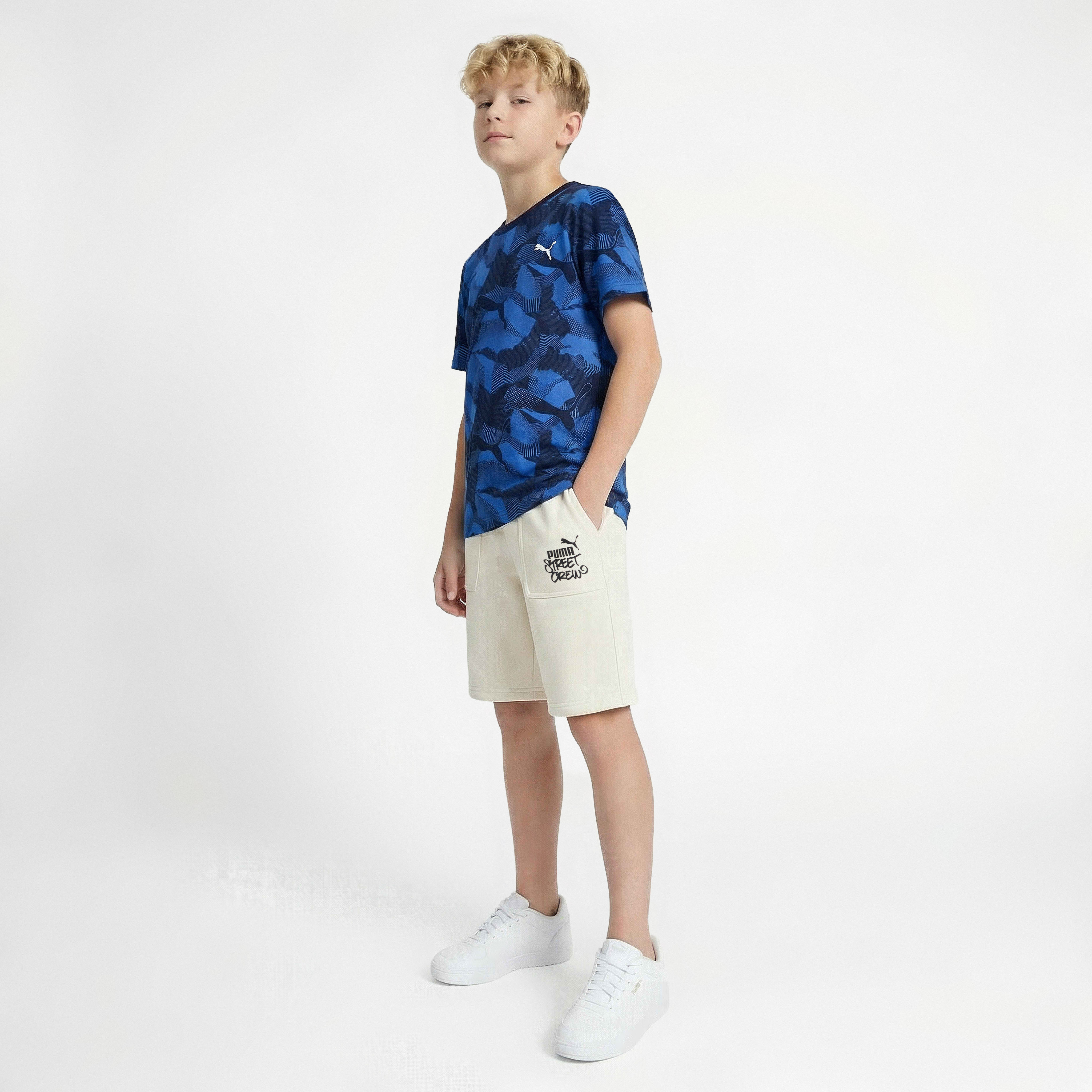 PUMA Crew Neck Short Sleeves T-shirt with Print-boys-clothing-sportswear-tops-image-5