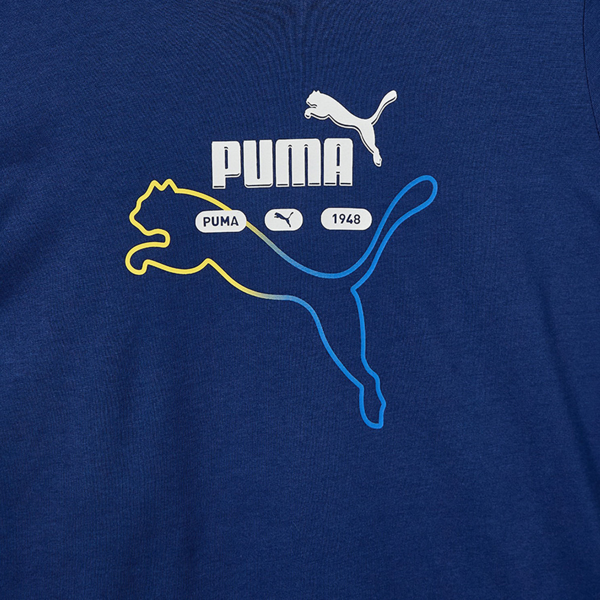 PUMA Crew Neck Short Sleeve T-shirt with Logo Print-boys-clothing-sportswear-tops-image-4