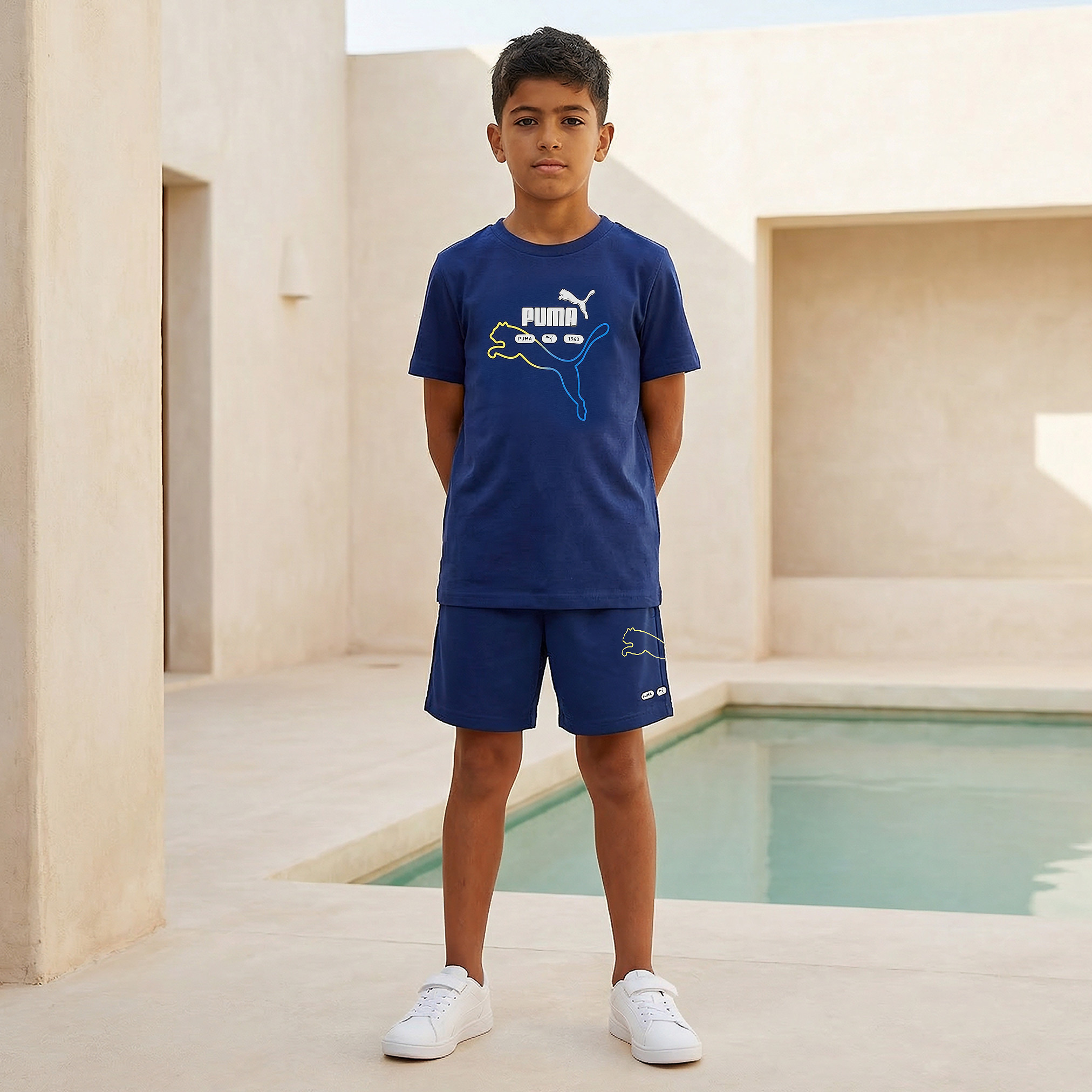 شورت بخصر مطاطي وجيوب من بوما-sports-boys-clothing-bottoms-shorts-image-1