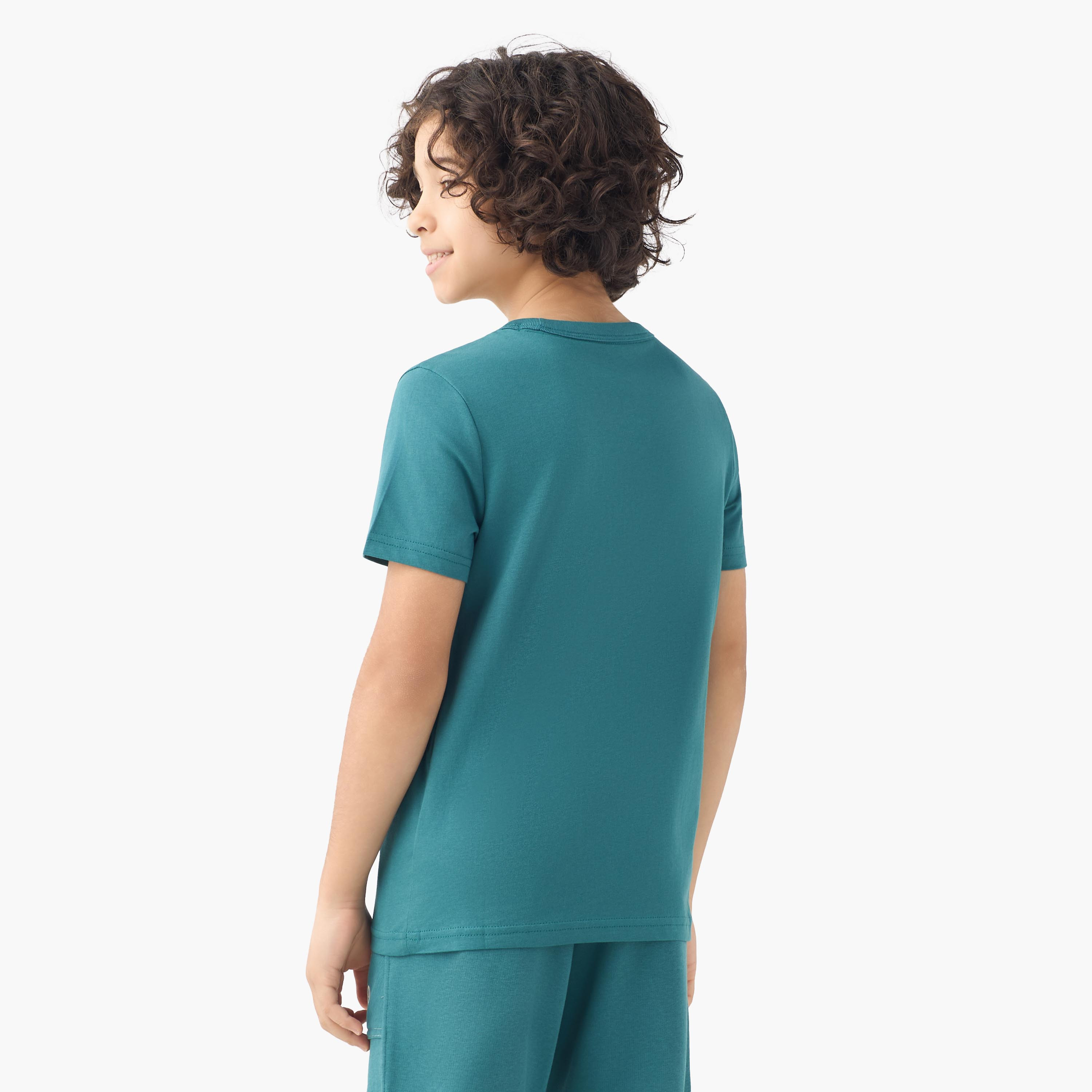 PUMA Crew Neck Short Sleeves T-shirt with Logo Print-boys-clothing-sportswear-tops-image-3