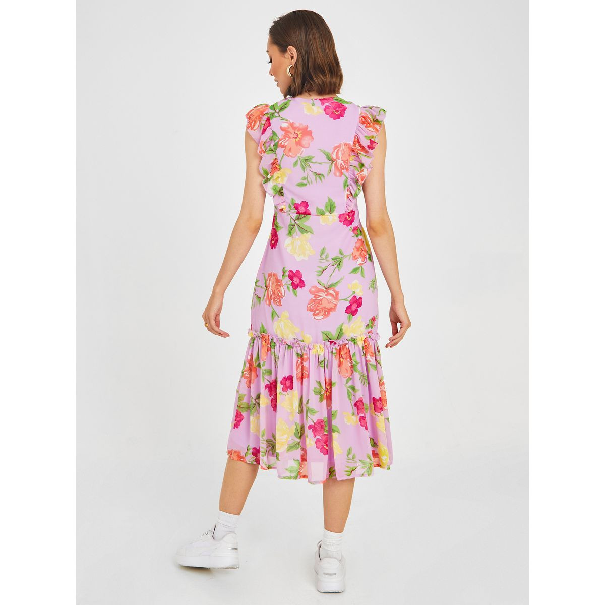 فستان ميدي باكمام كاب-women-clothing-dresses-image-4