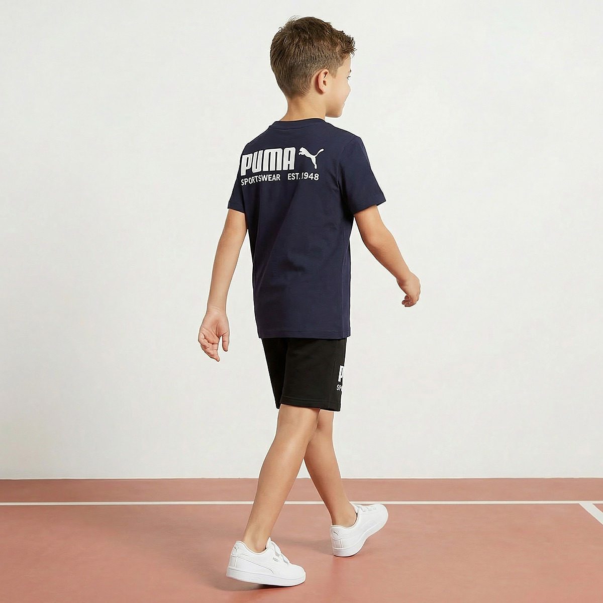 PUMA Crew Neck Short Sleeves T-shirt with Logo Print-boys-clothing-sportswear-tops-image-3