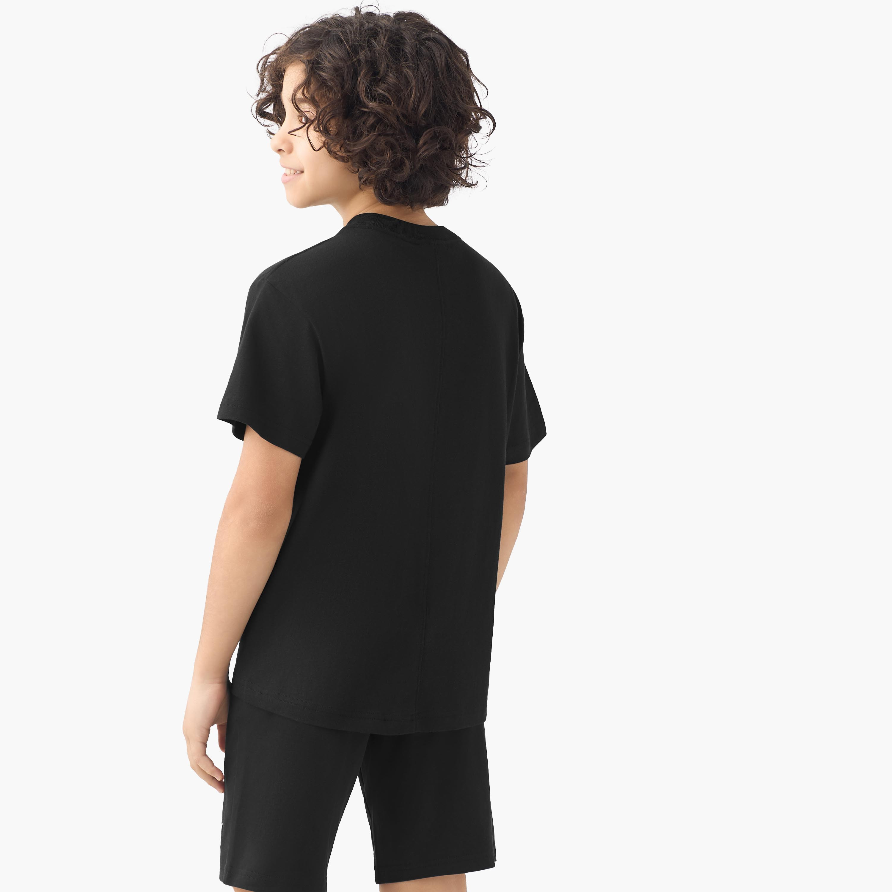 PUMA Crew Neck Short Sleeves T-shirt with Logo Print-boys-clothing-sportswear-tops-image-3