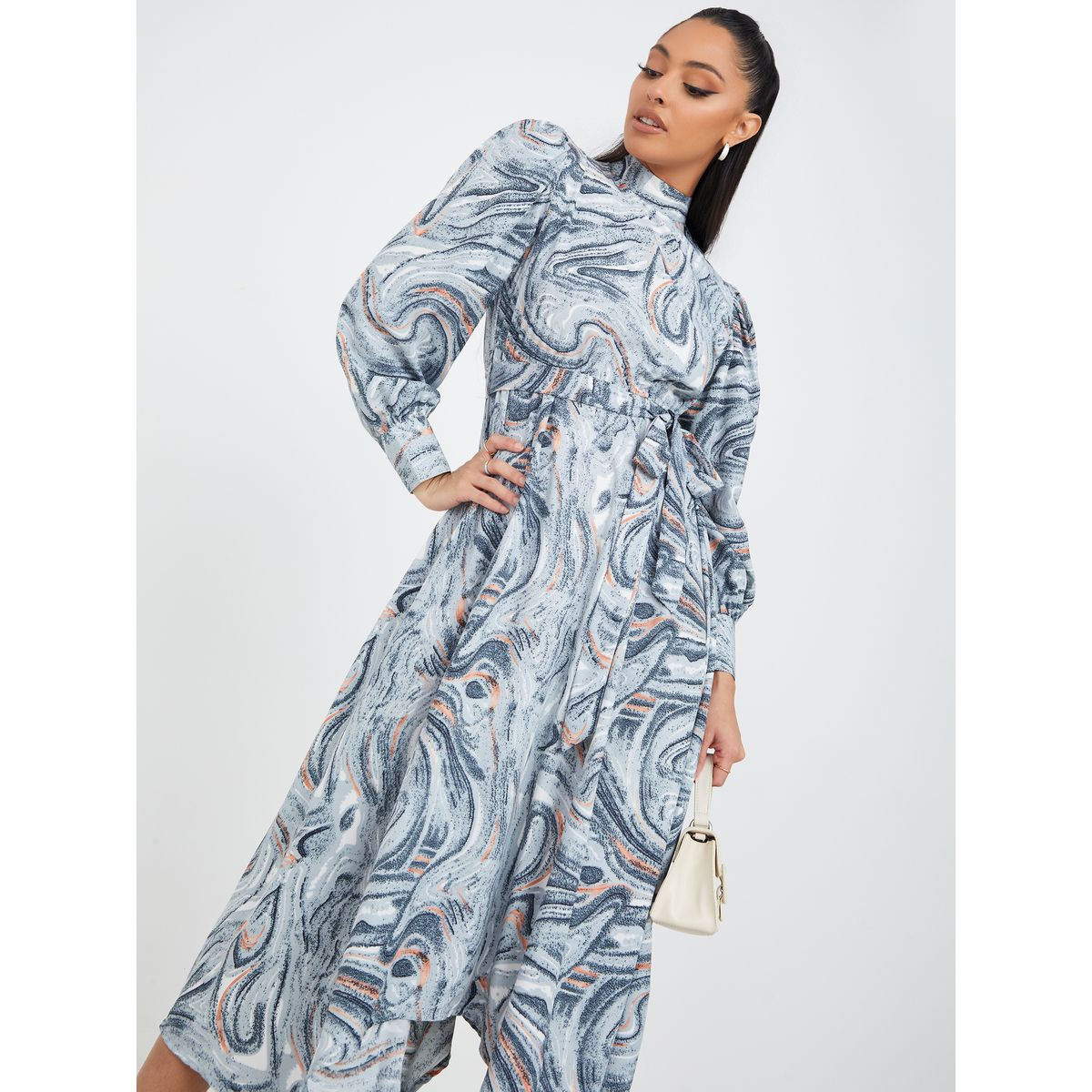 فستان ميدي باكمام طويلة-women-clothing-dresses-image-2