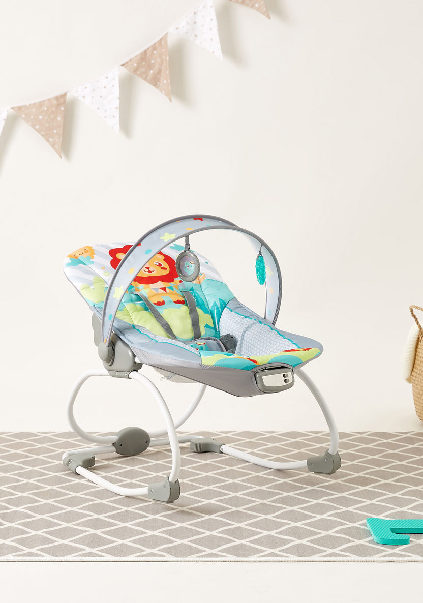 Juniors Gravel Convertible Baby Rocker with Removable Toy Bar-Infant Activity-image-0
