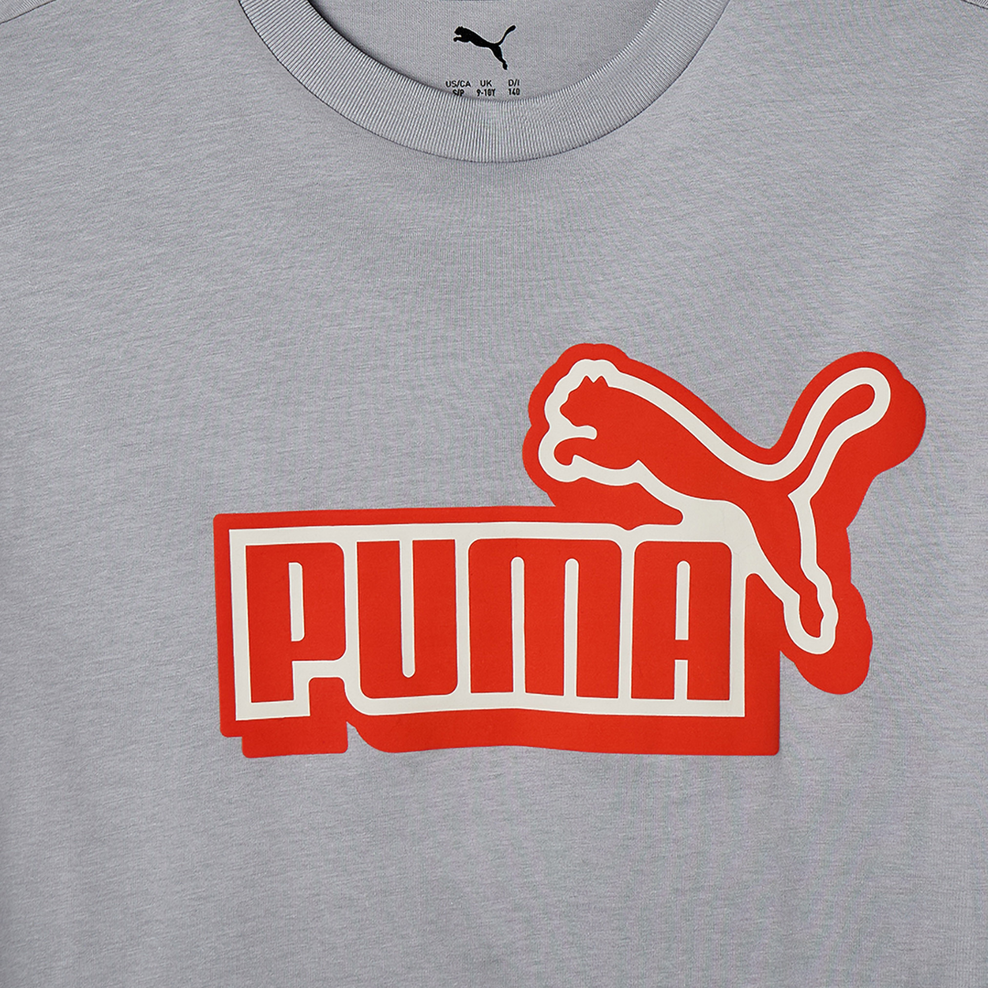 PUMA Crew Neck Short Sleeves T-shirt with Logo Print-sports-boys-clothing-tops-image-4