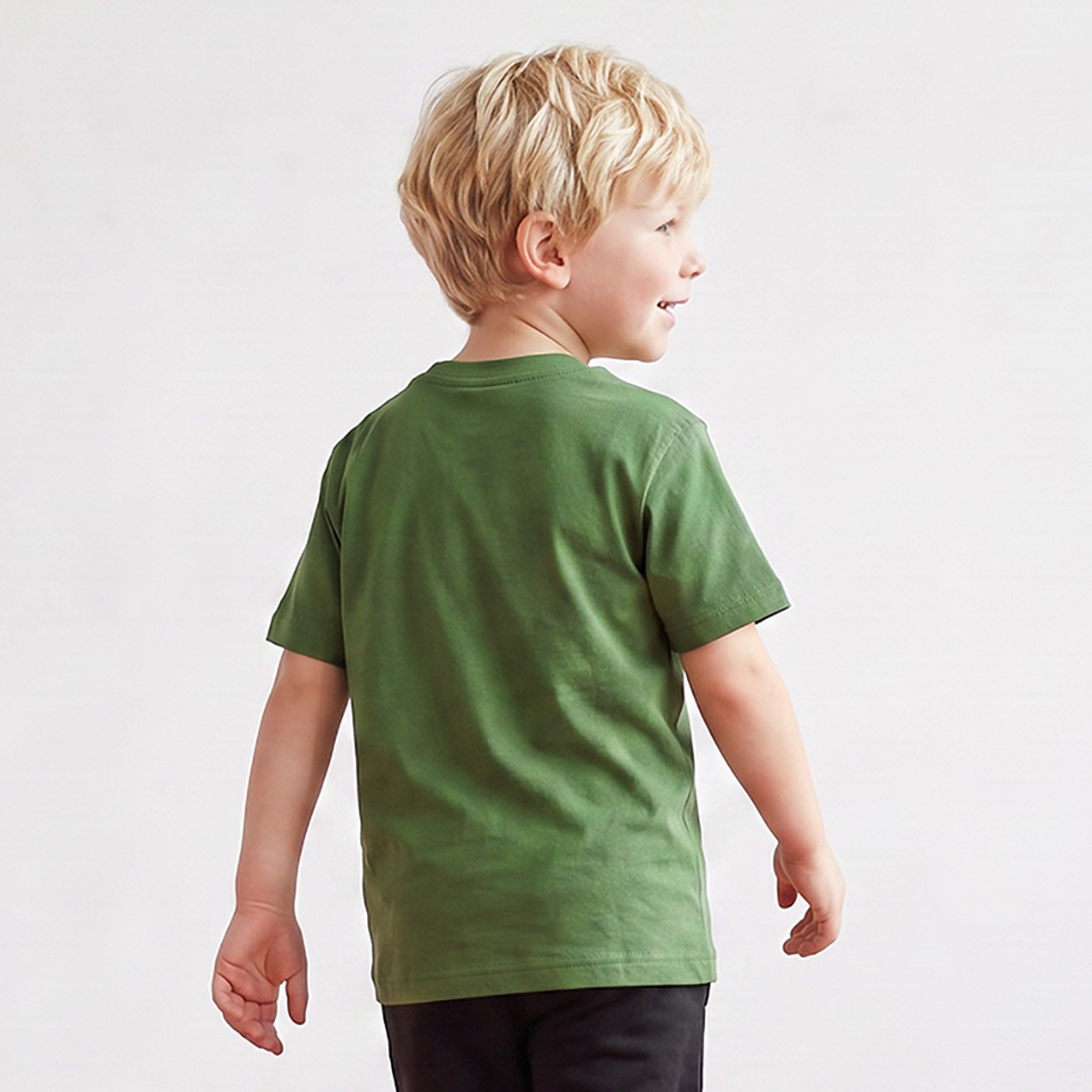 PUMA Crew Neck Short Sleeves T-shirt with Logo Print-sports-boys-clothing-tops-image-3