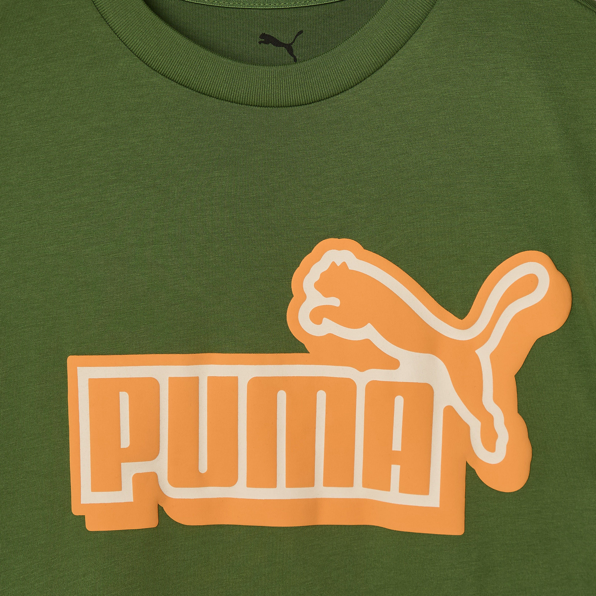 PUMA Crew Neck Short Sleeves T-shirt with Logo Print-sports-boys-clothing-tops-image-4