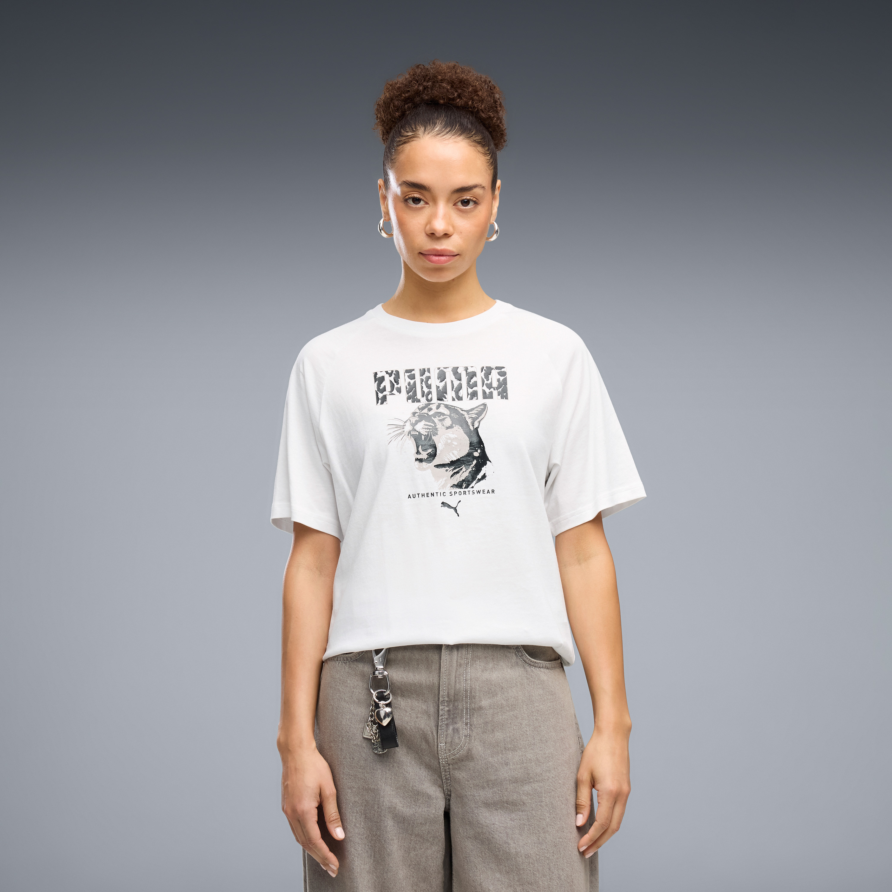 Puma Women's GRAPHICS ANIMAL Relaxed Crew Neck Tee-sports-women-clothing-tshirtsandvests-image-1