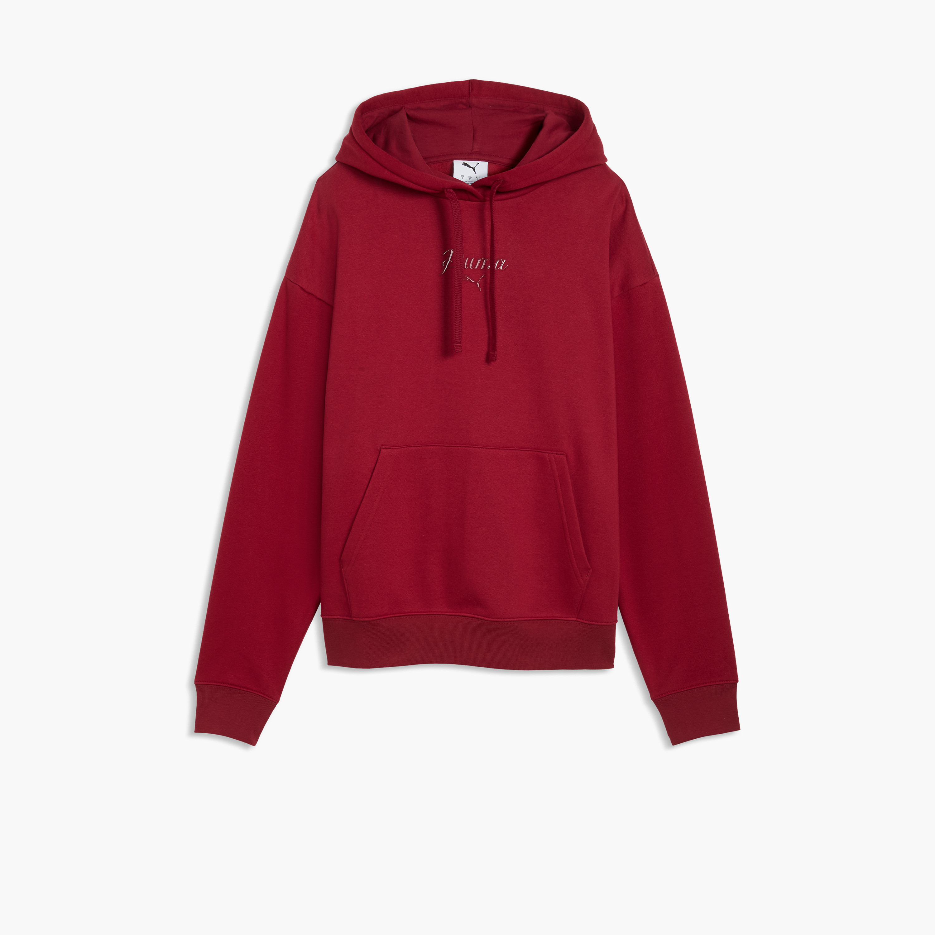بوما - هودي نسائي أساسي سكريبت مريح-sports-women-clothing-hoodiesandsweatshirts-image-1