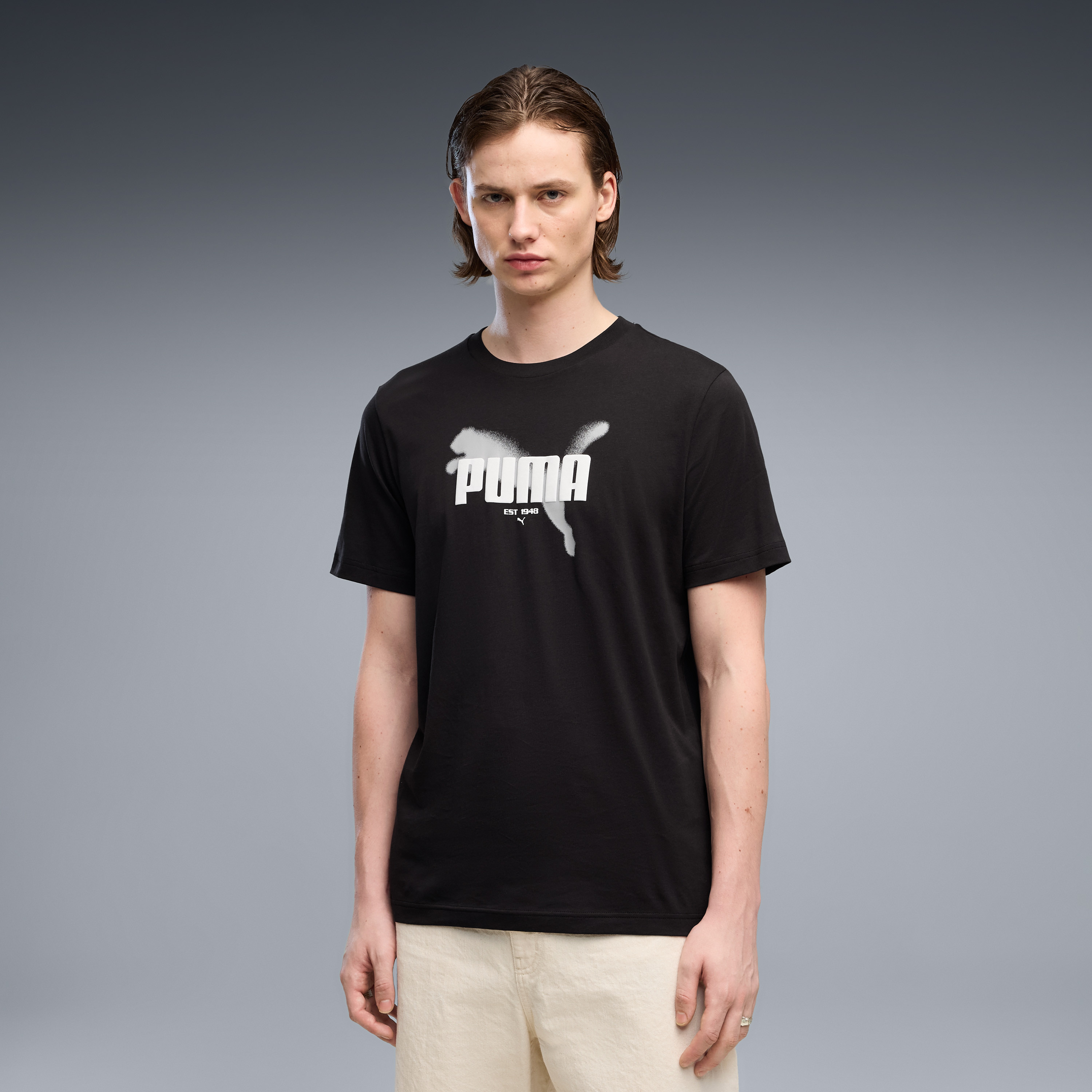 بوما - تيشيرت رجالي برسومات ياقة دائرية-men-clothing-sportswearandactivewear-tshirtsandpolos-image-1