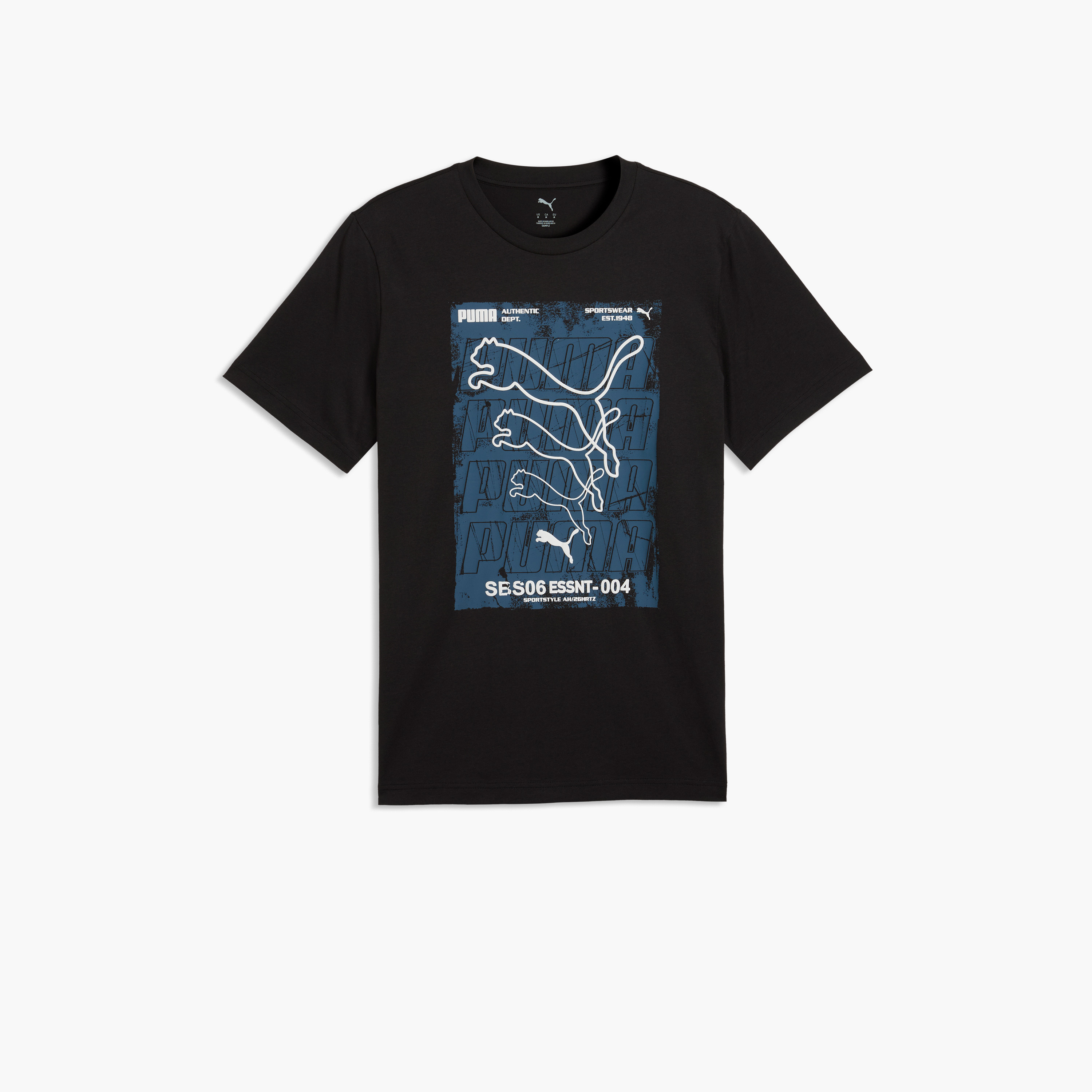 بوما - تيشيرت رجالي برسومات مربعة ورقبة دائرية-men-clothing-sportswearandactivewear-tshirtsandpolos-image-4