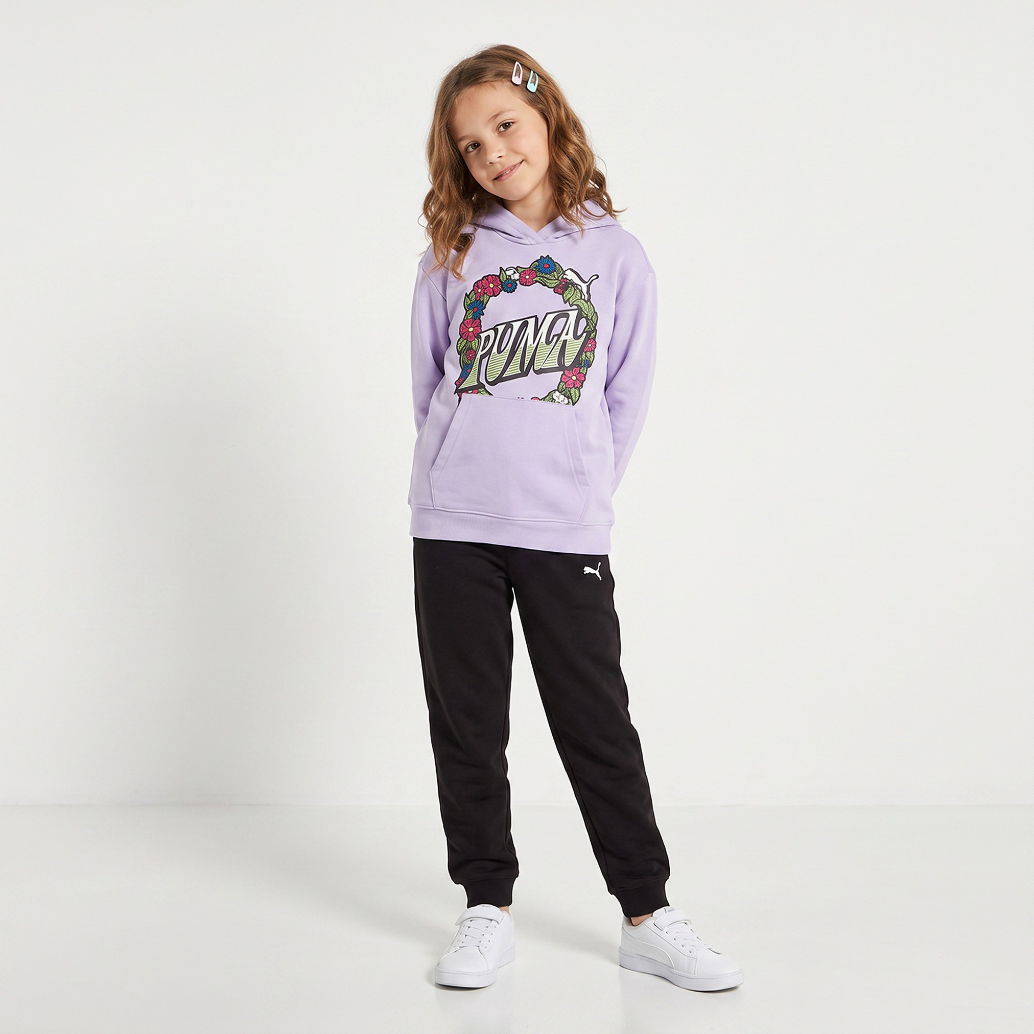 PUMA Hooded Sweatshirt with Graphic Print-girls-clothing-sweatshirts-image-2