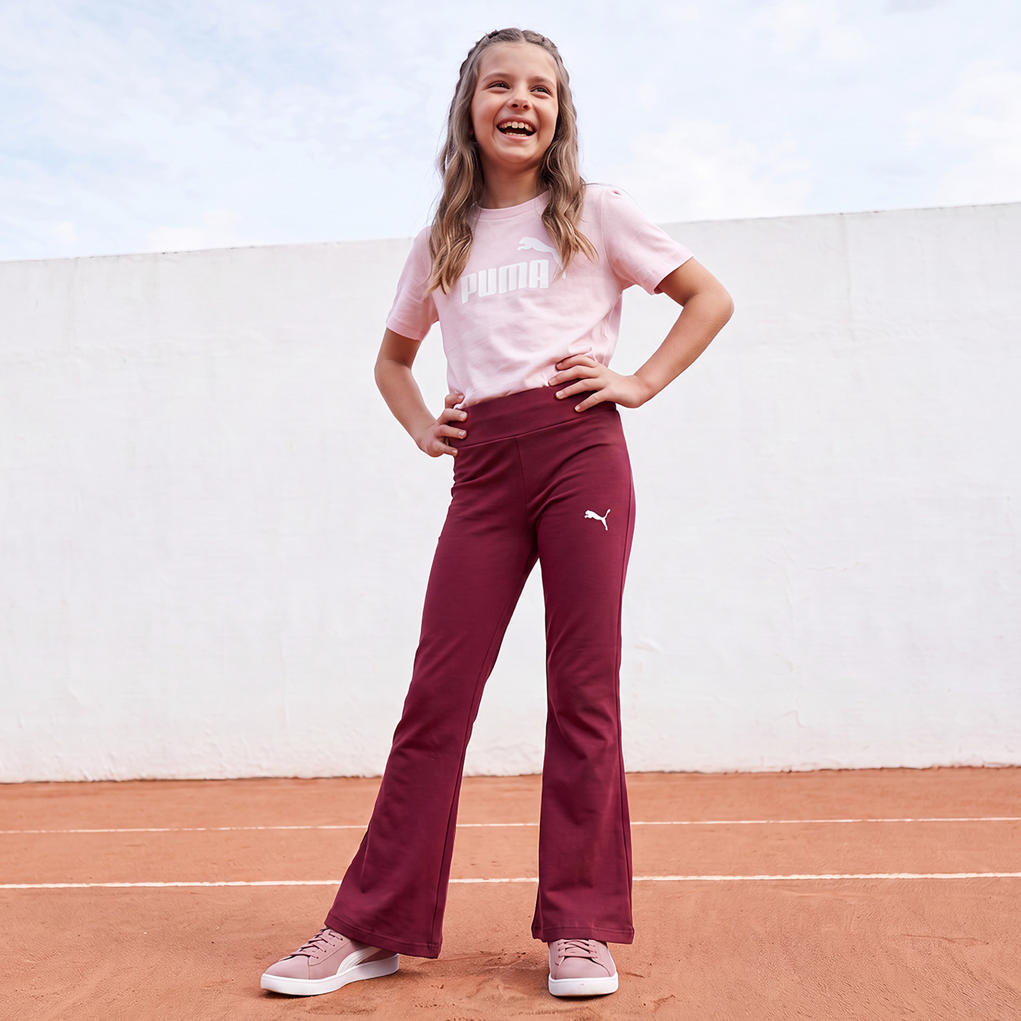 بنطلون ليقنز بحافة واسعة من بوما-girls-clothing-bottoms-leggings-image-2