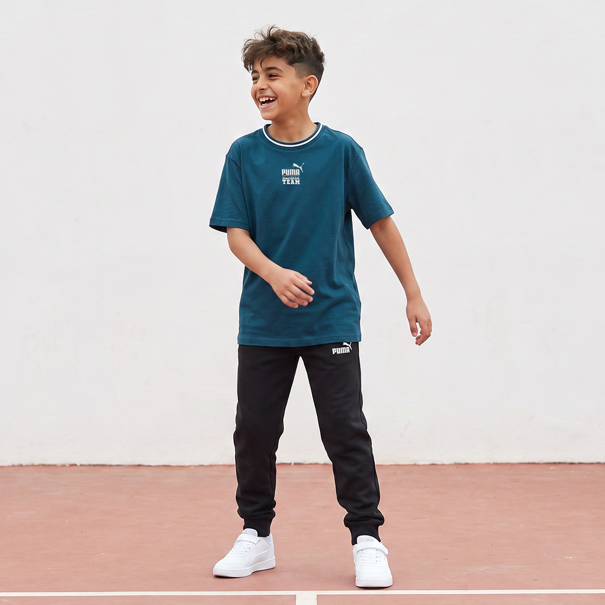 PUMA Crew Neck Short Sleeves T-shirt with Graphic Print-sports-boys-clothing-tops-image-5