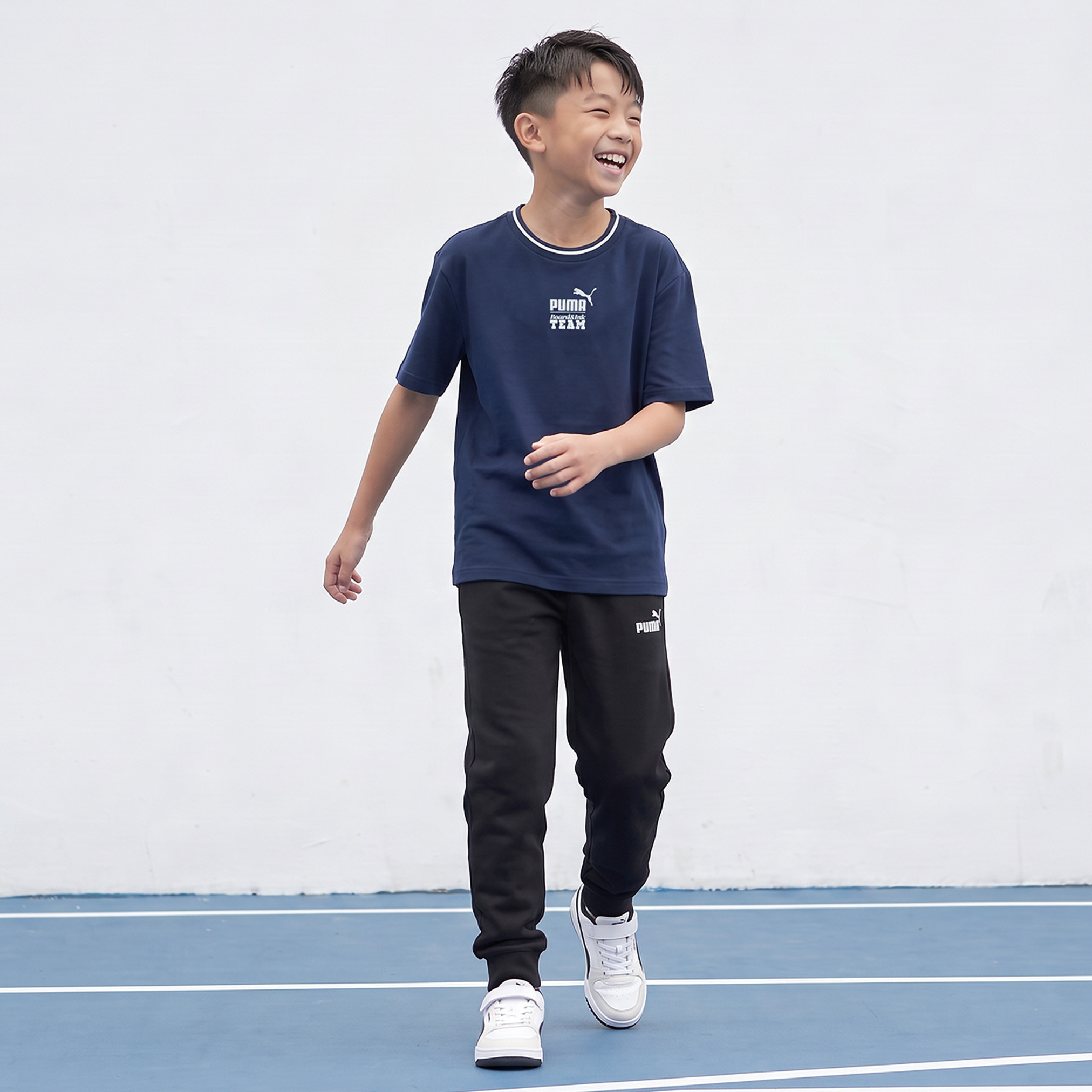 PUMA Crew Neck Short Sleeves T-shirt with Graphic Print-sports-boys-clothing-tops-image-6