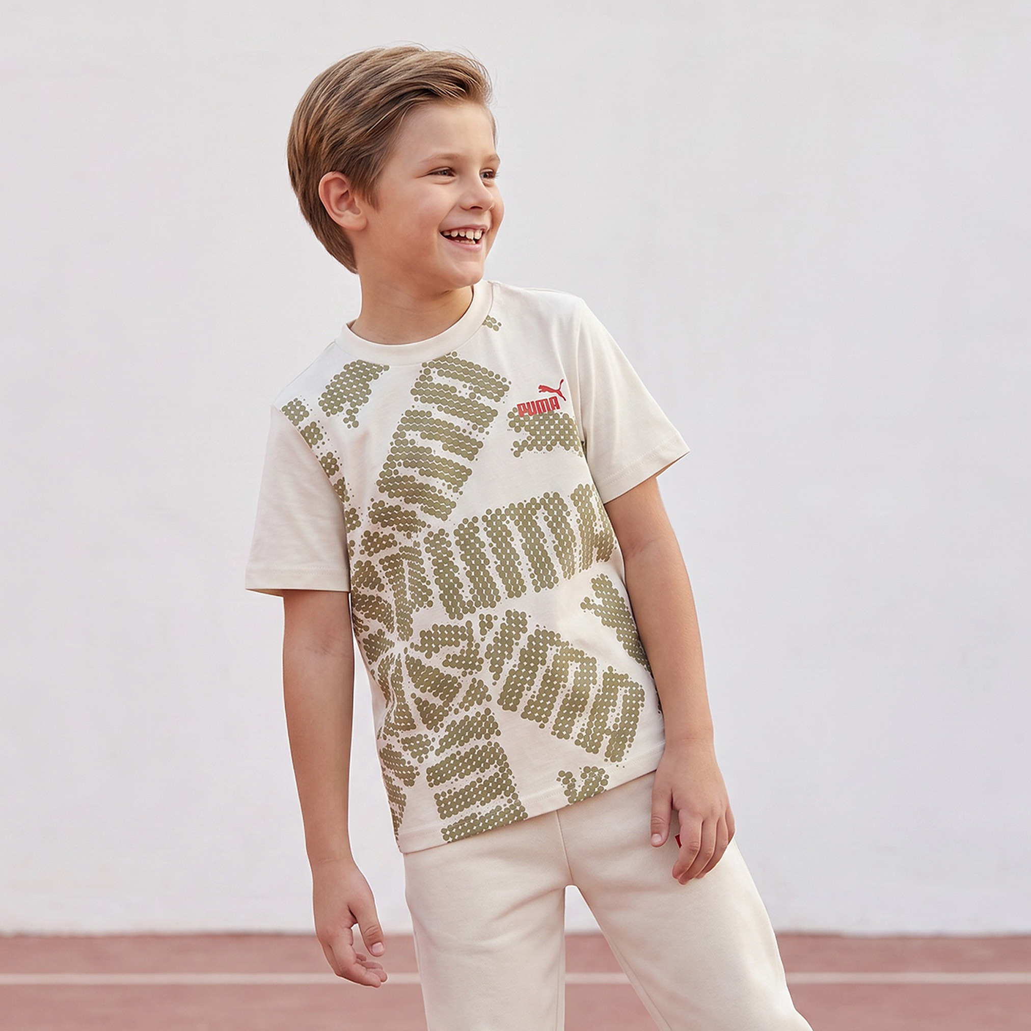 تيشيرت بياقة ضيقة وطبعات شعار وأكمام قصيرة من بوما-boys-clothing-tshirtsandpolos-image-1