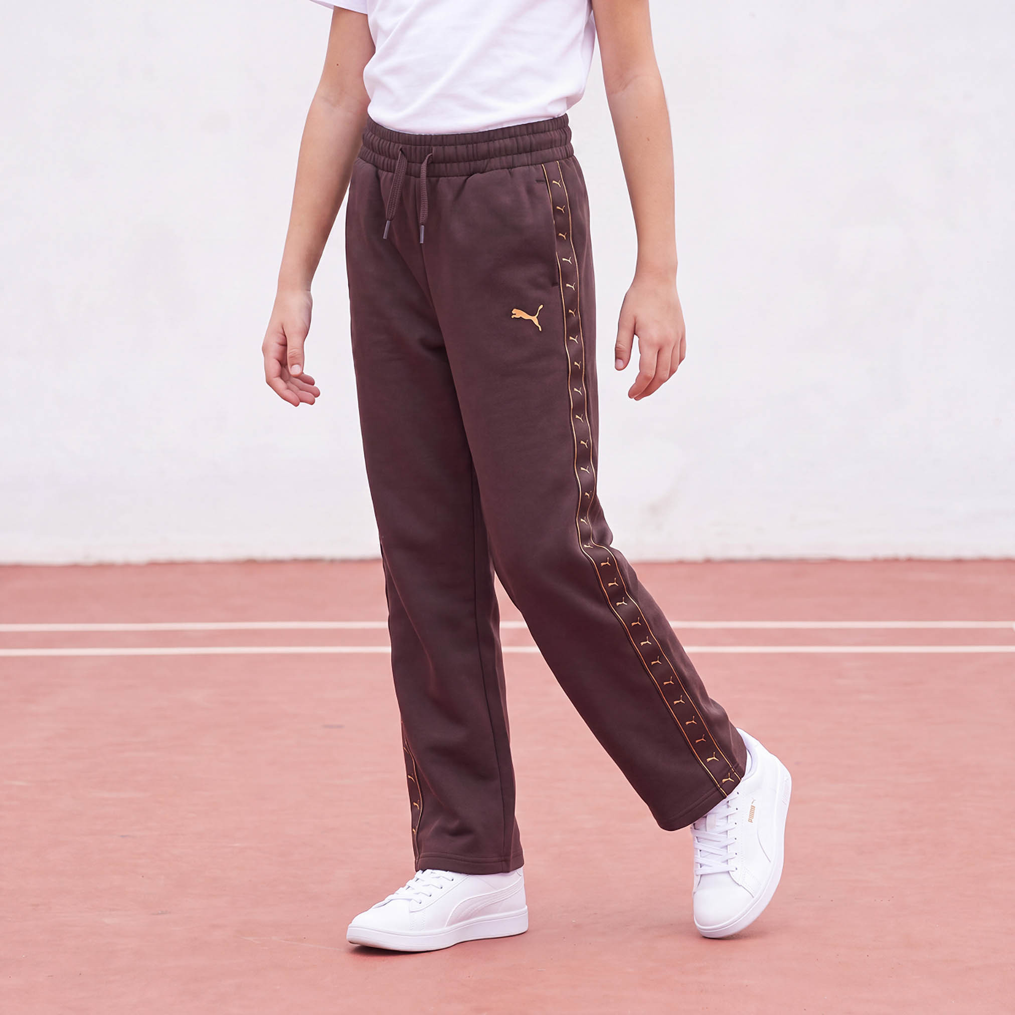 PUMA Girls Drawstring Waist Track Pants-sports-girls-clothing-bottoms-joggersandtrackpants-image-1