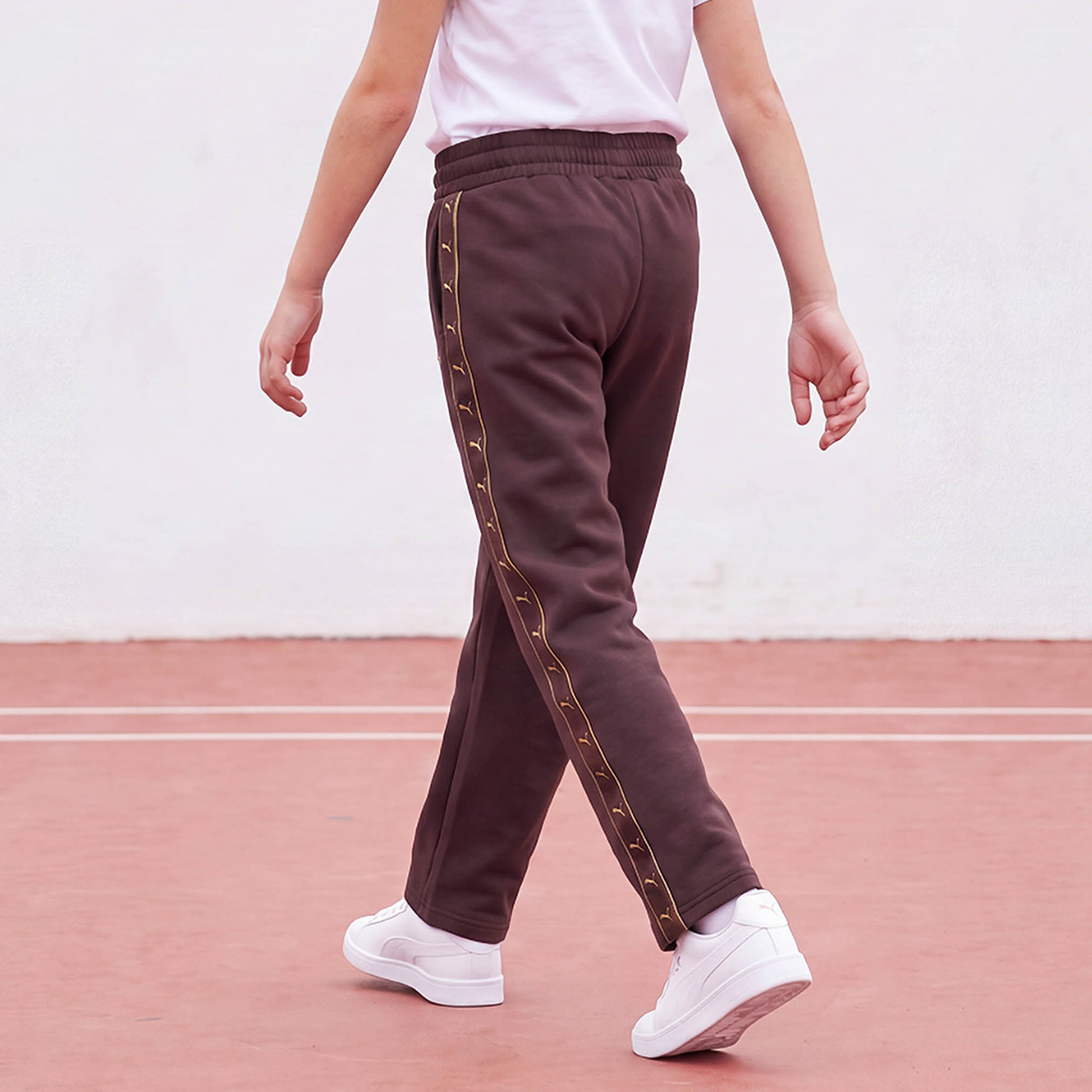 PUMA Girls Drawstring Waist Track Pants-sports-girls-clothing-bottoms-joggersandtrackpants-image-3