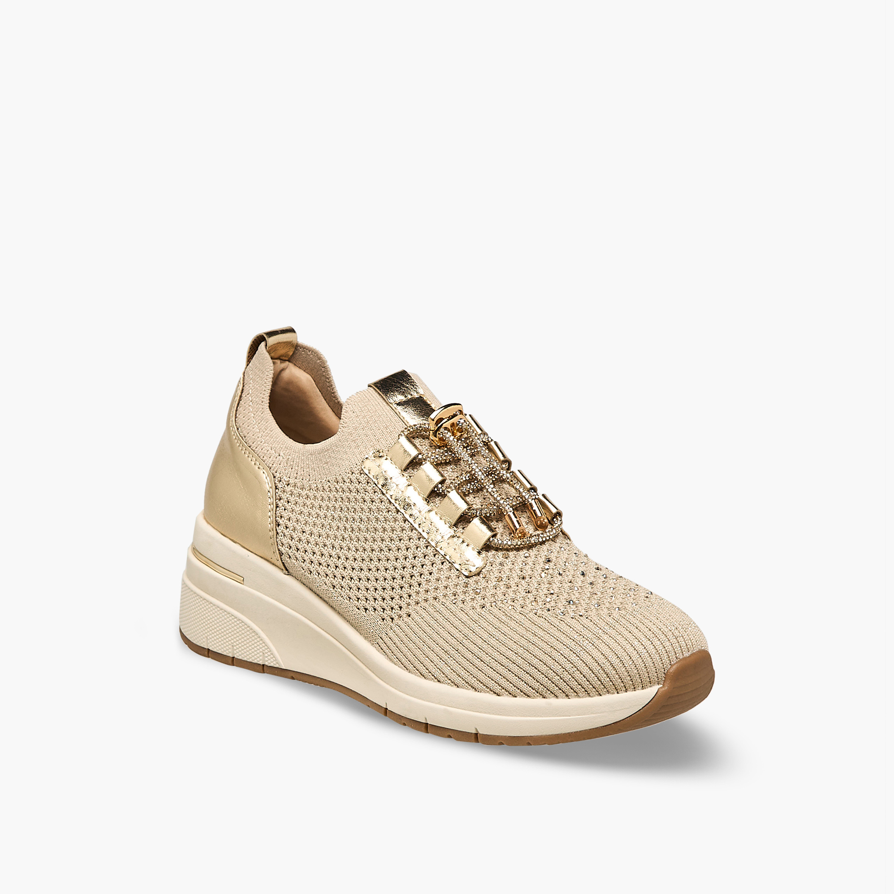 Le Confort Women Embellished Slip-On Sneakers-women-shoes-sneakers-image-2