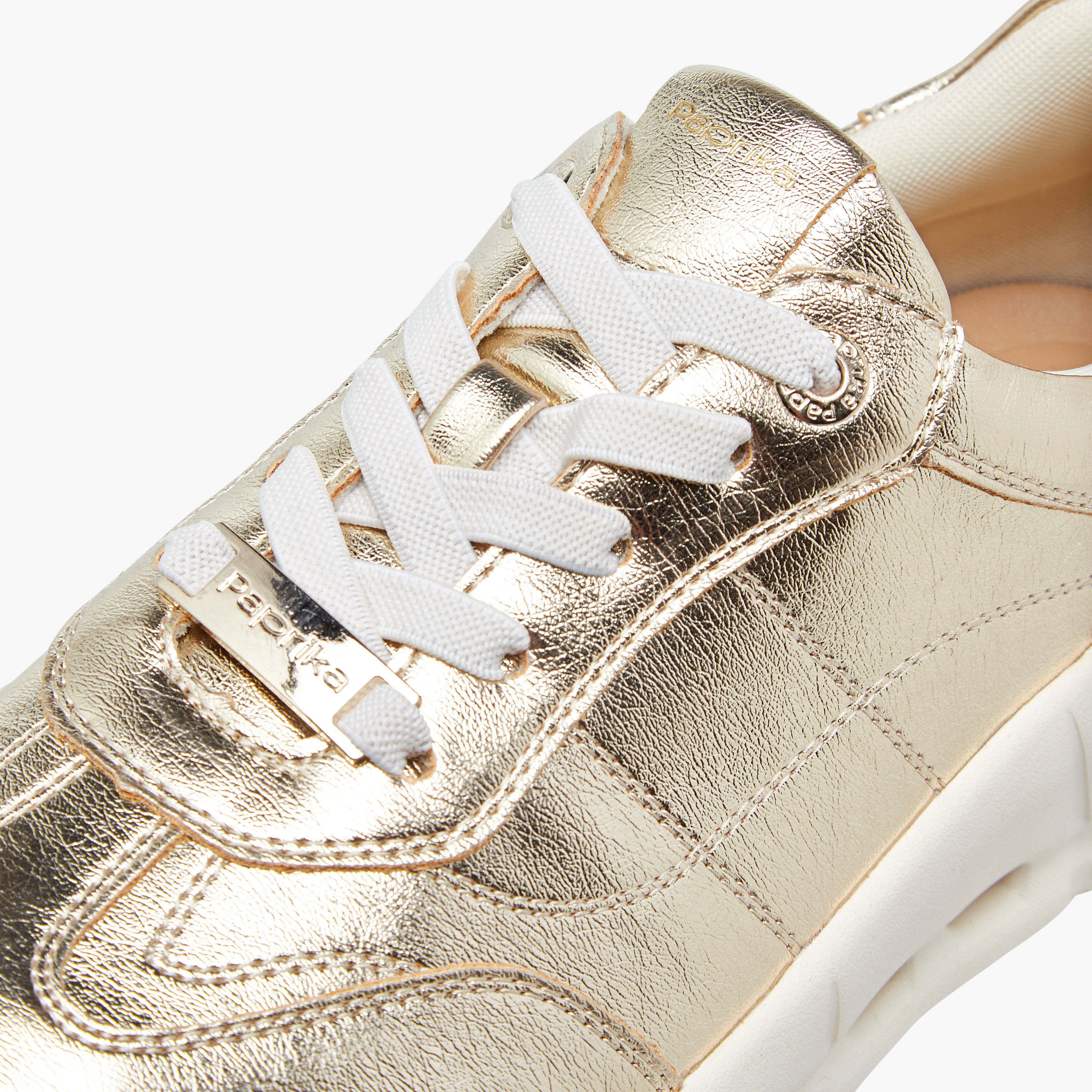 Paprika Panelled Sneakers with Lace-Up Closure-women-shoes-sneakers-image-4