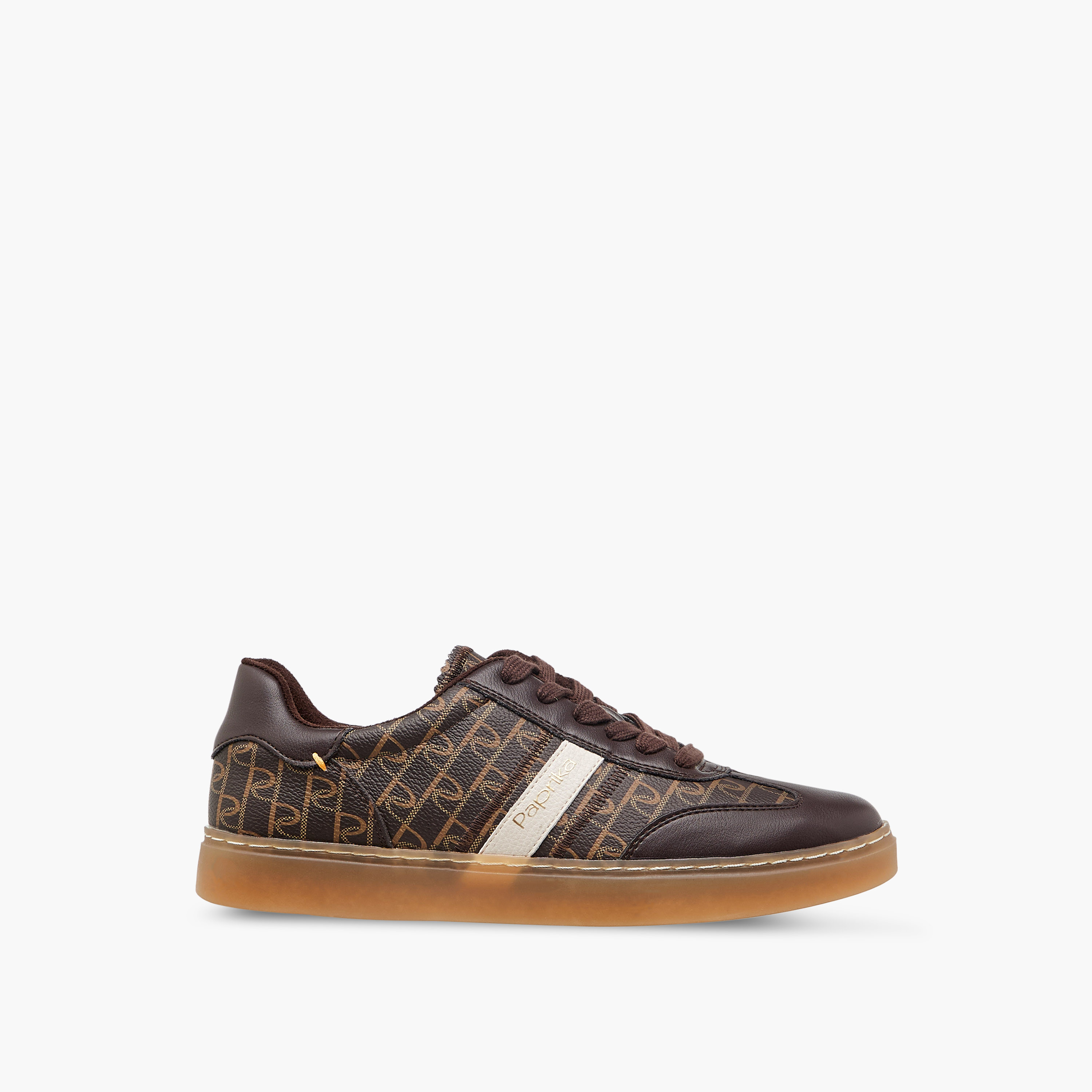 حذاء سنيكرز برباط إغلاق وطبعات مونوجرام من بابريكا-women-shoes-sneakers-image-3
