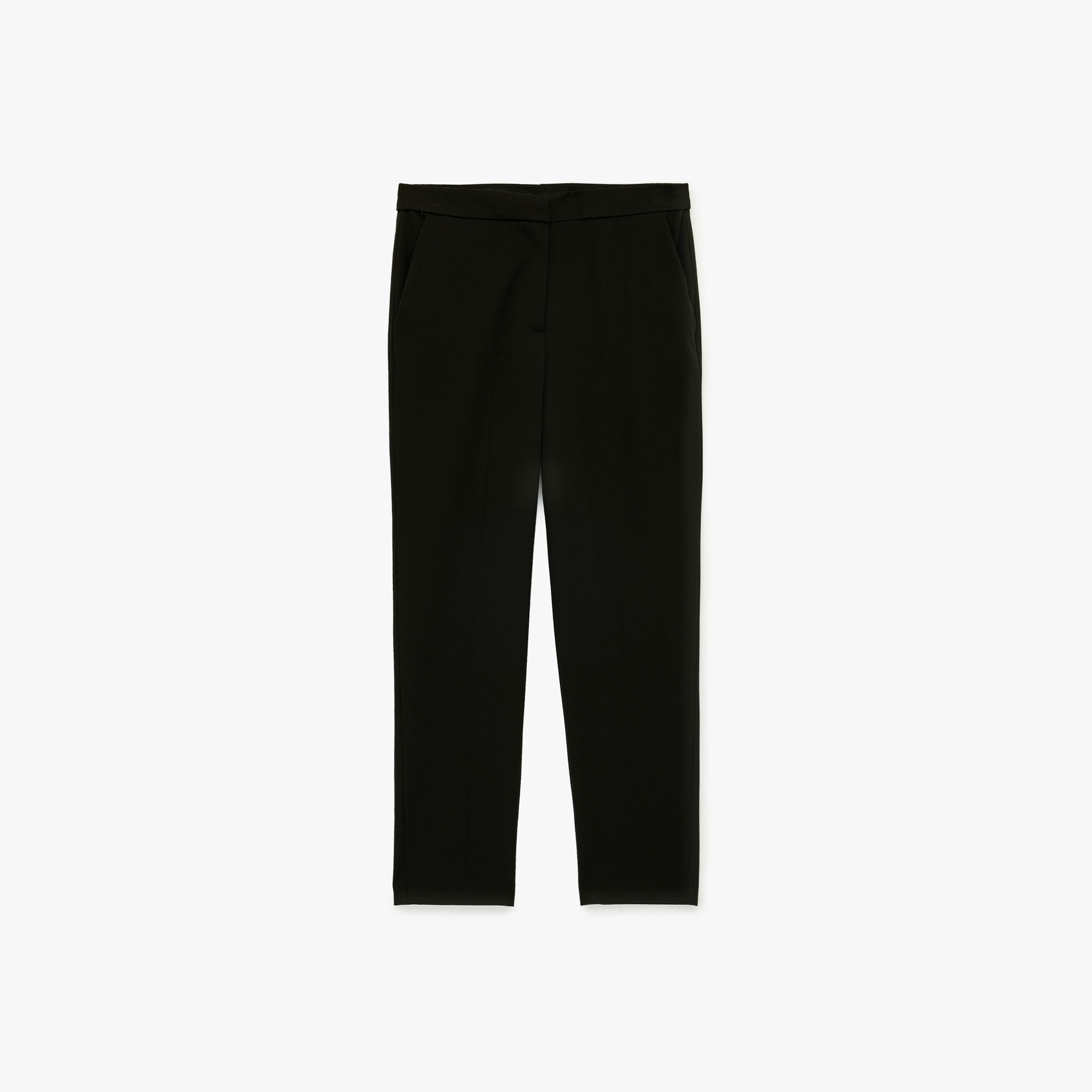 KOTON Black Zip Fly Cigarette Women's Trousers-women-clothing-trousers-image-4