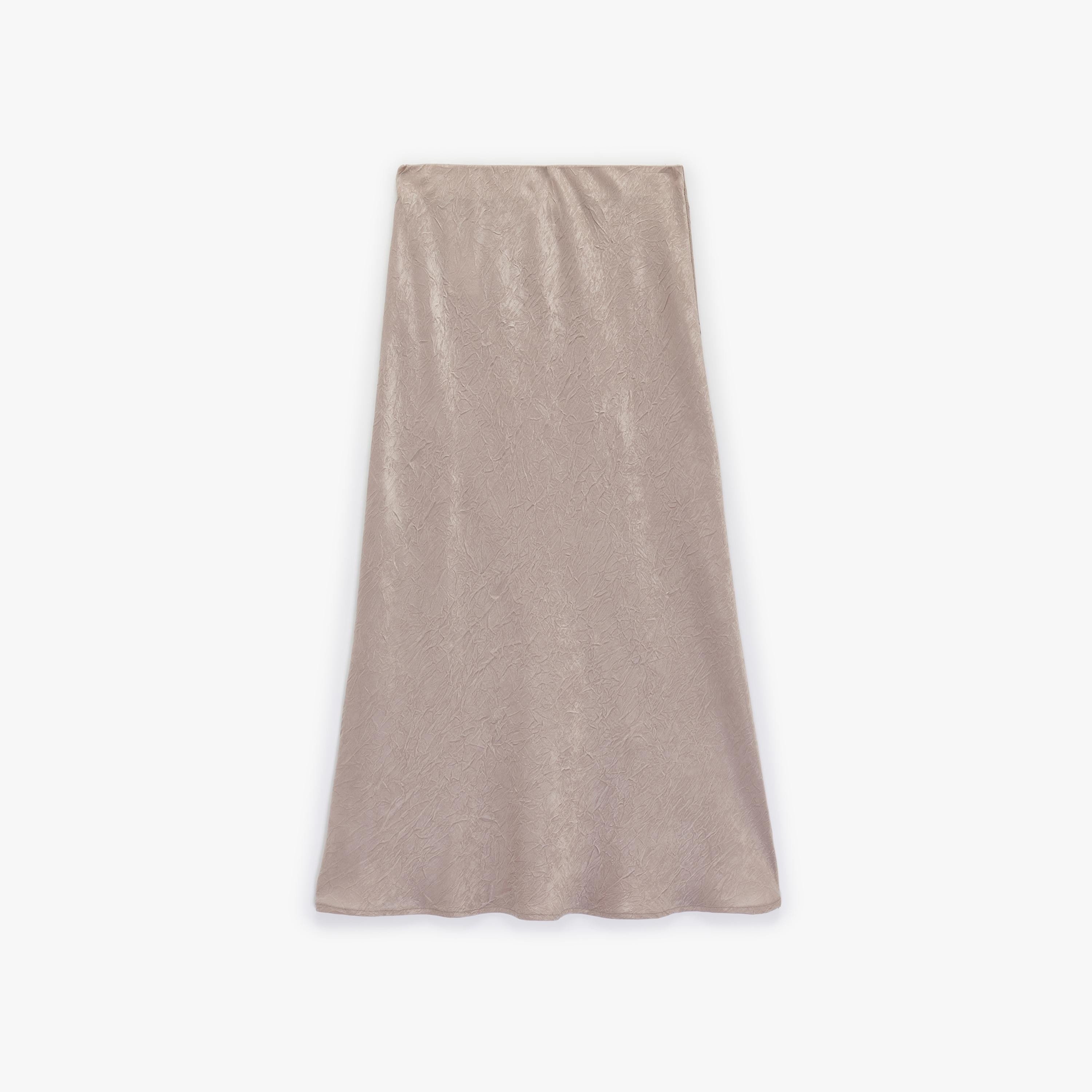 تنورة ميدي نسائية قصة "ايه-لاين" من قماش مجعد من كوتون-women-clothing-skirts-image-3