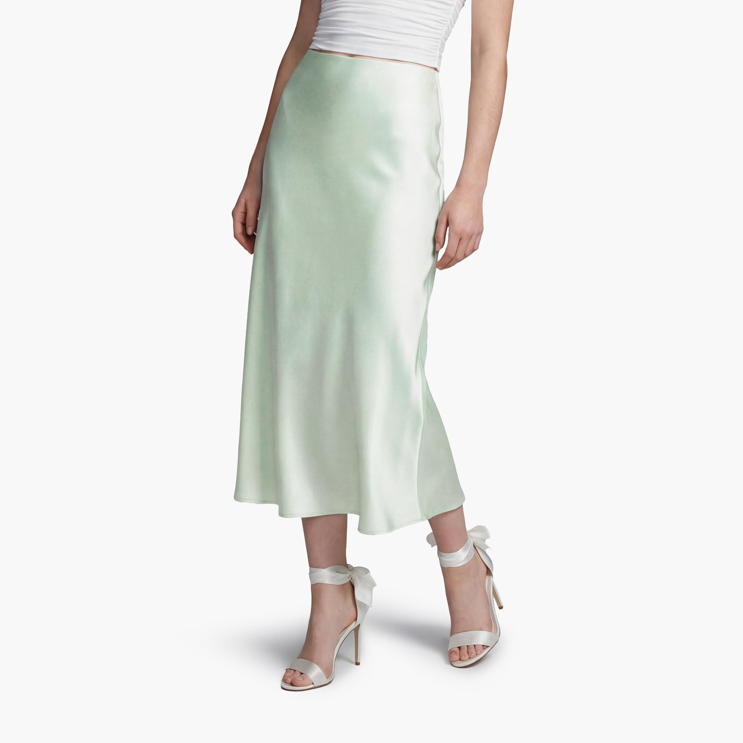 تنورة ميدي نسائية قصة "ايه-لاين" من كوتون-women-clothing-skirts-image-1