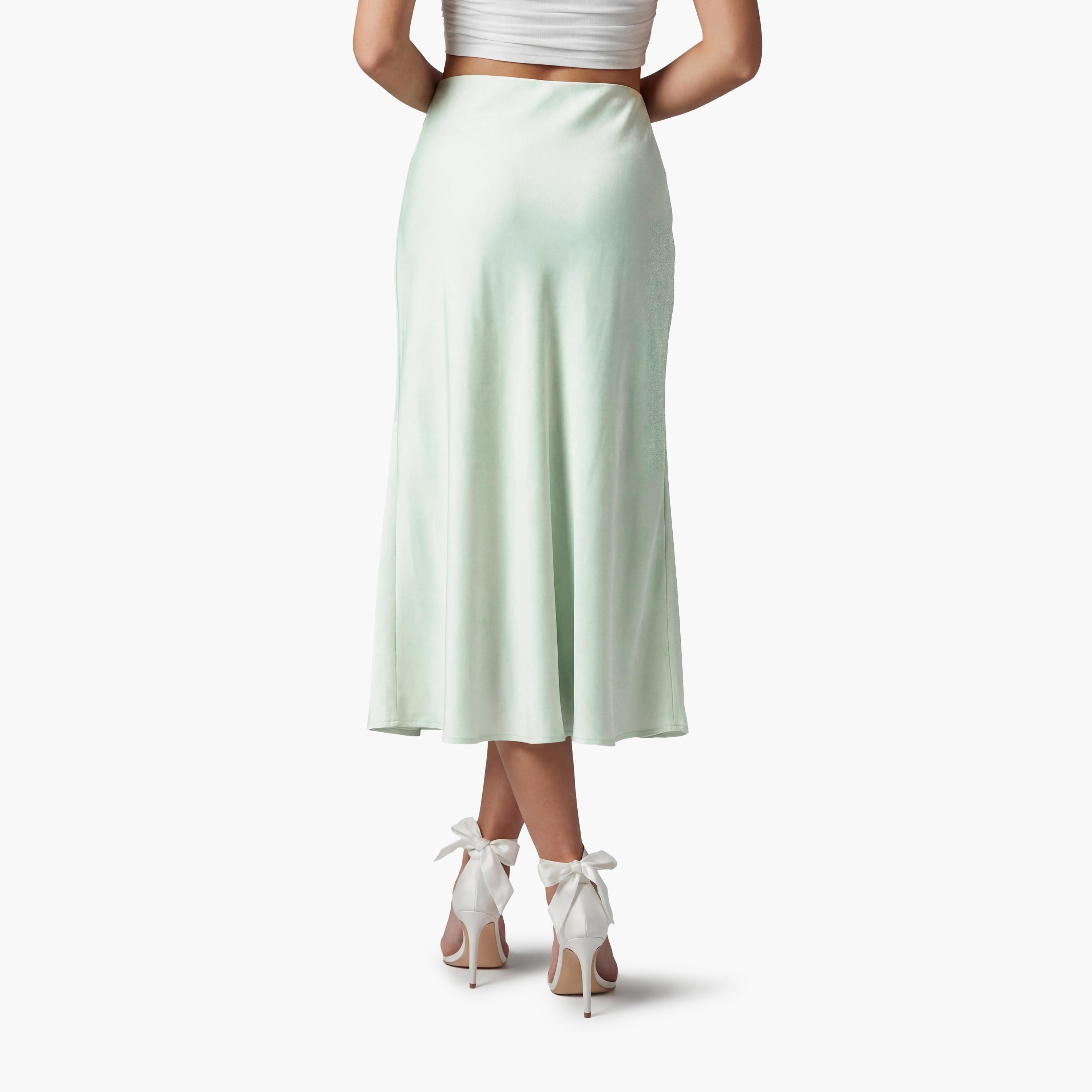 تنورة ميدي نسائية قصة "ايه-لاين" من كوتون-women-clothing-skirts-image-4